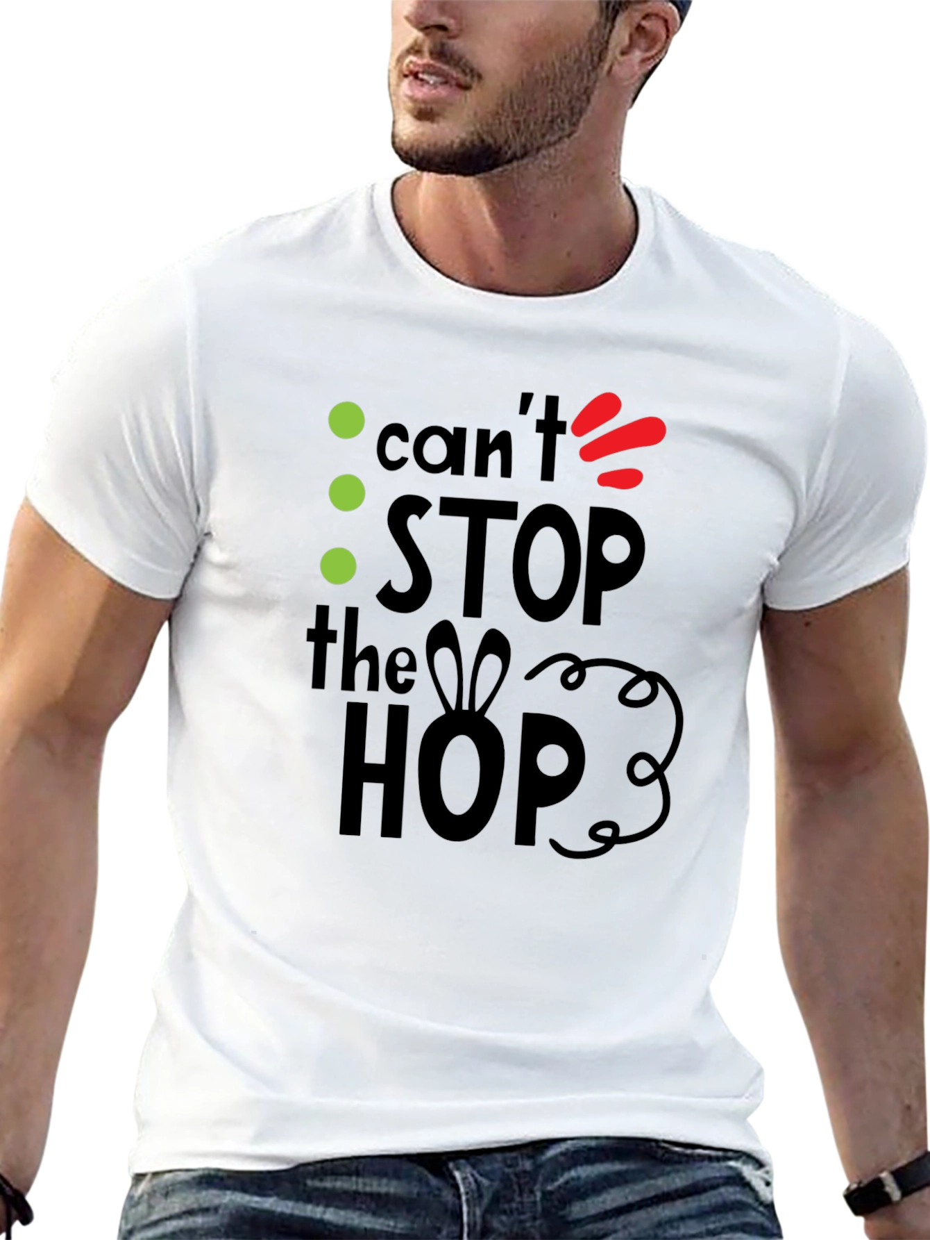Cant Stop the Hop Black Graphic Tee