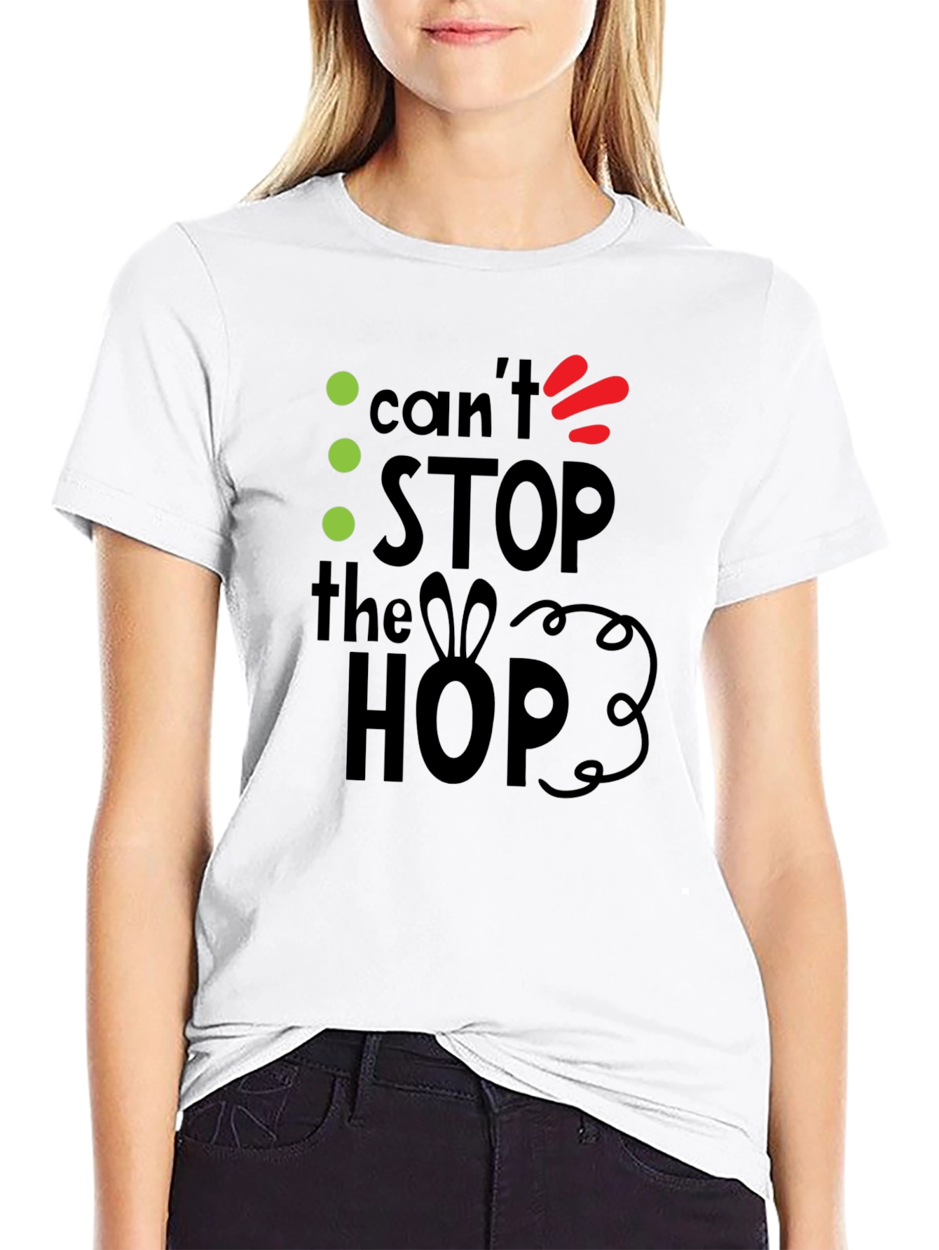 Cant Stop the Hop Black Graphic Tee