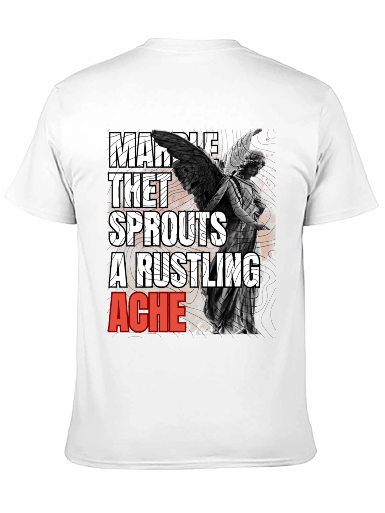 Marble Angel Graphic T-Shirt