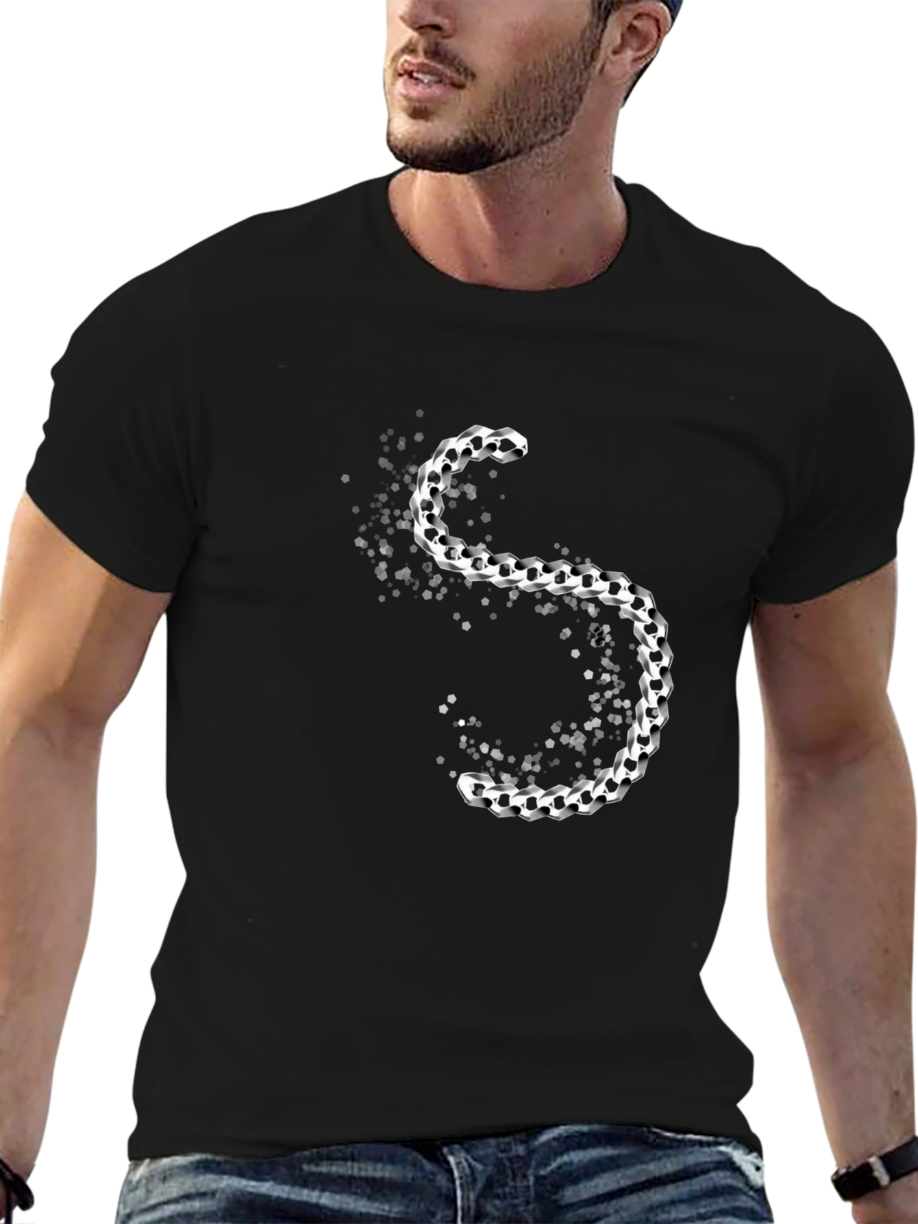 Soccer Ball S Graphic Tee - Black