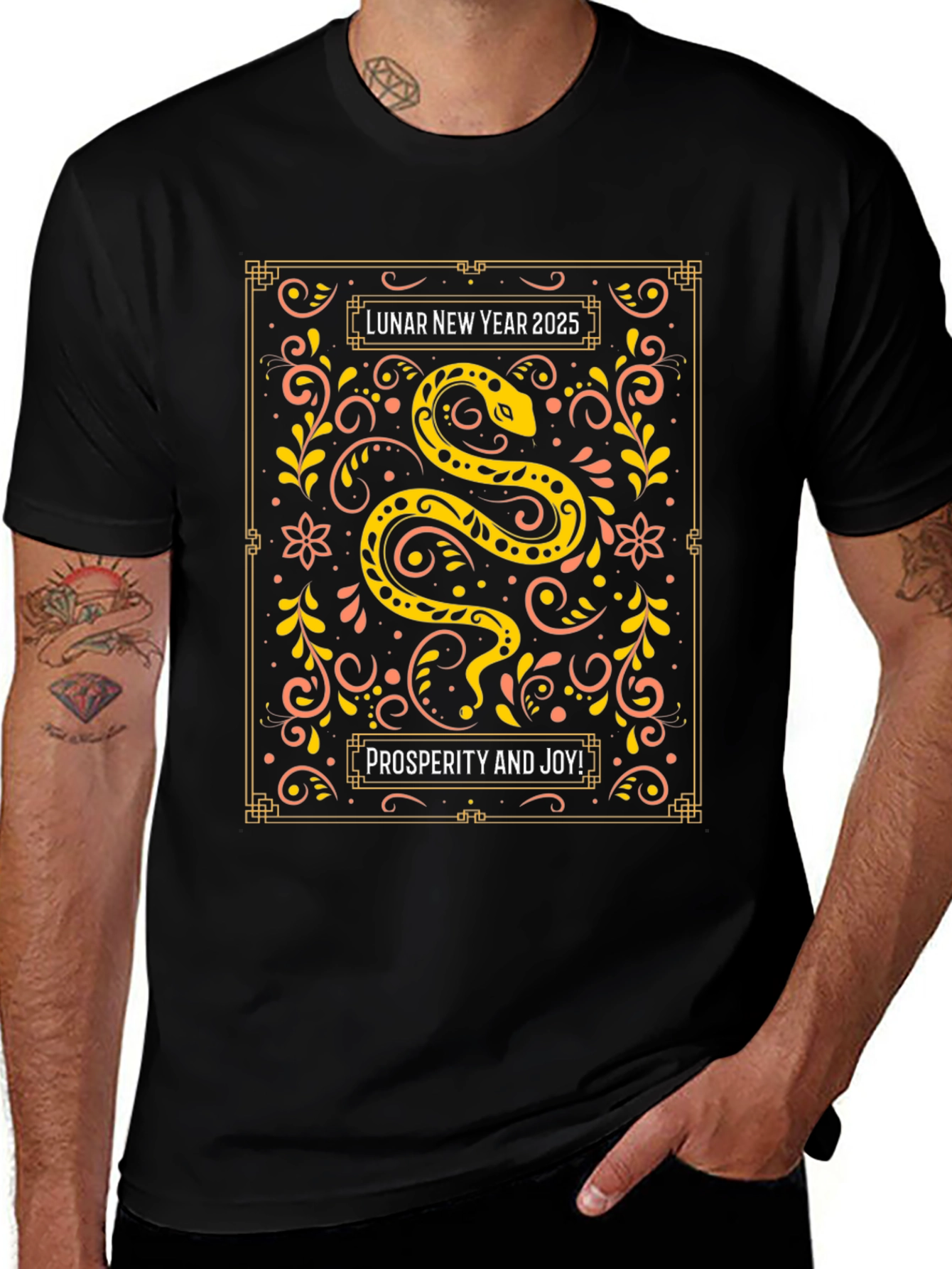 Lunar New Year 2025 Snake Graphic Tee