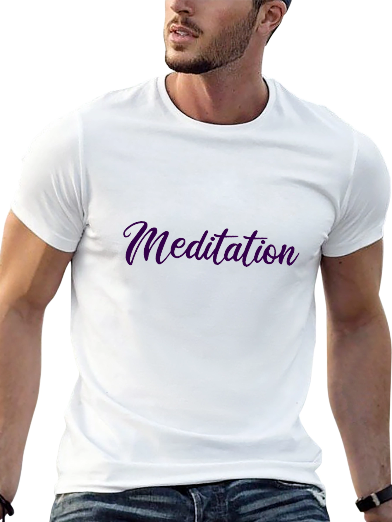 Meditation T-Shirt - Black Relaxed Fit Tee