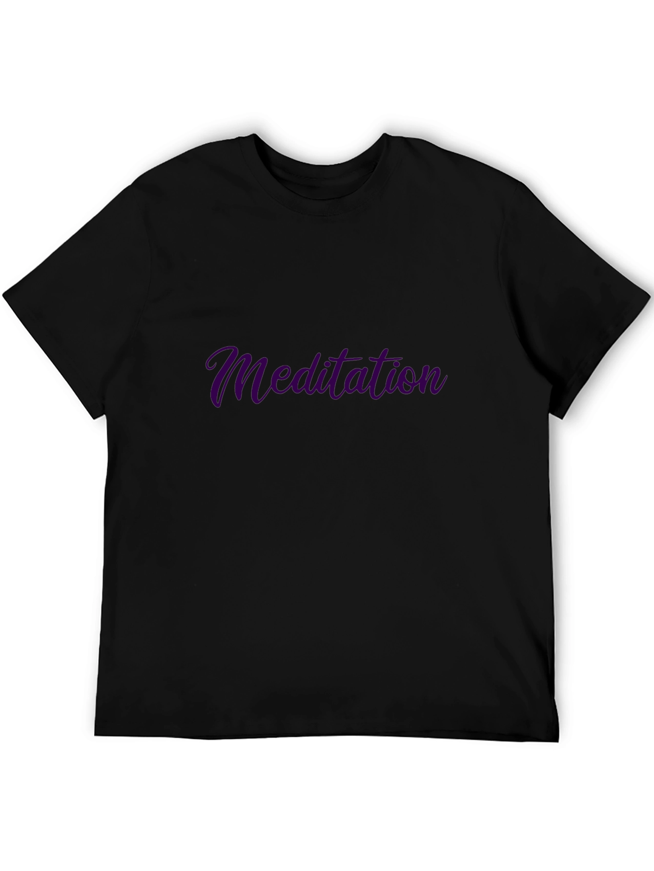 Meditation T-Shirt - Black Relaxed Fit Tee