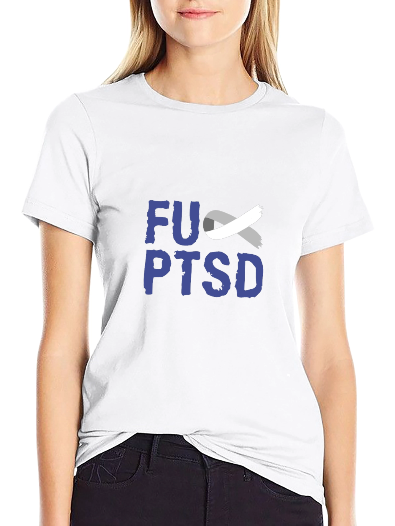 FU PTSD Awareness T-Shirt - Unisex Black Tee