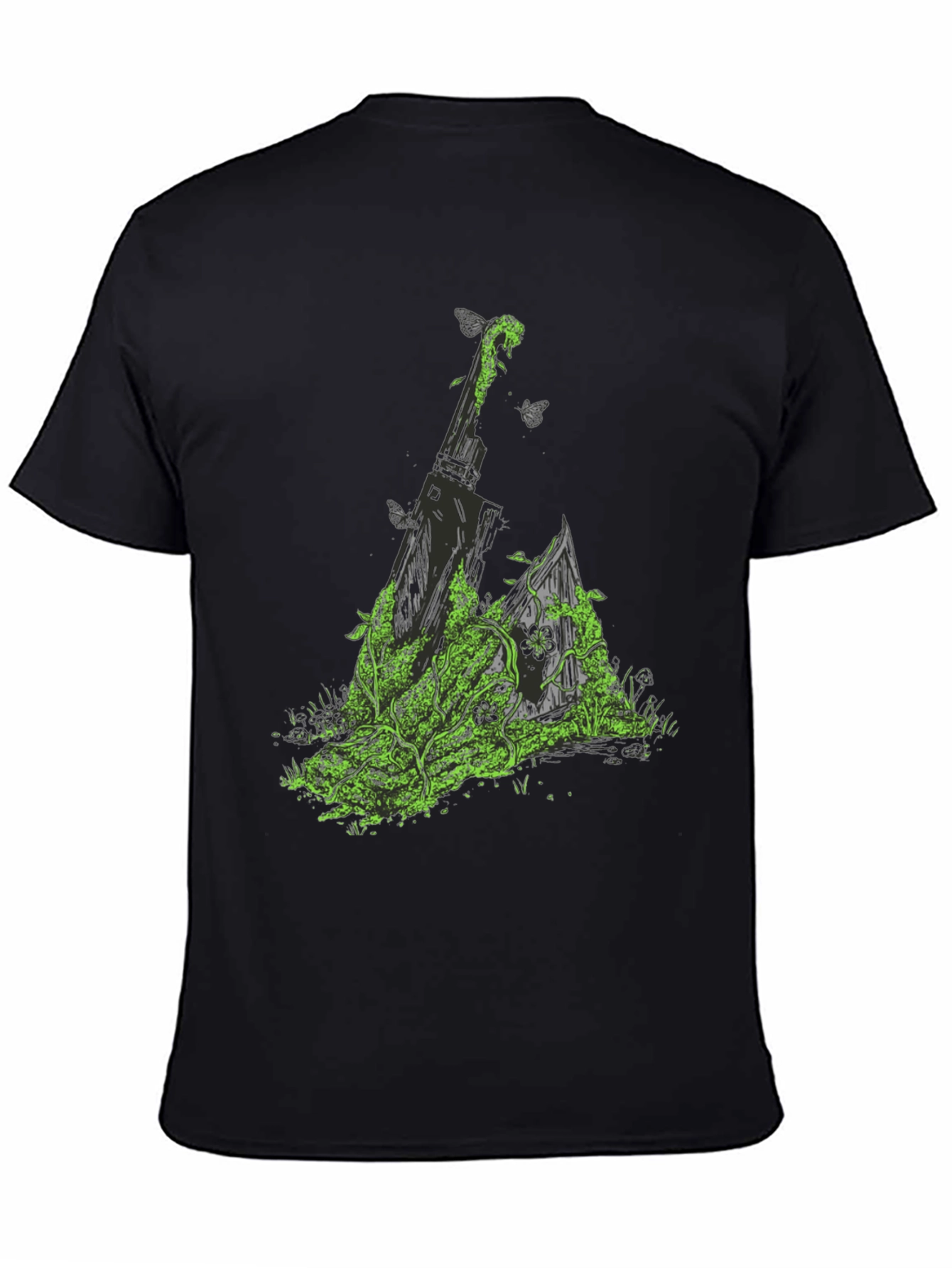 Nature Sword Tee - Black Graphic T-Shirt