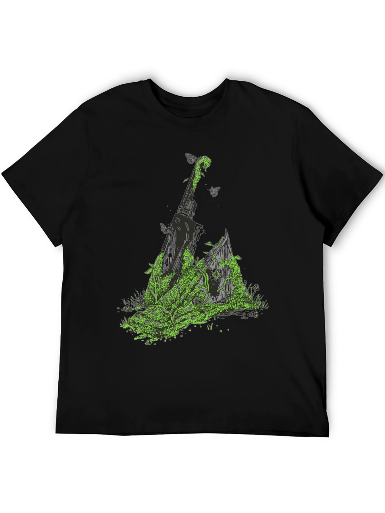 Nature Sword Tee - Black Graphic T-Shirt