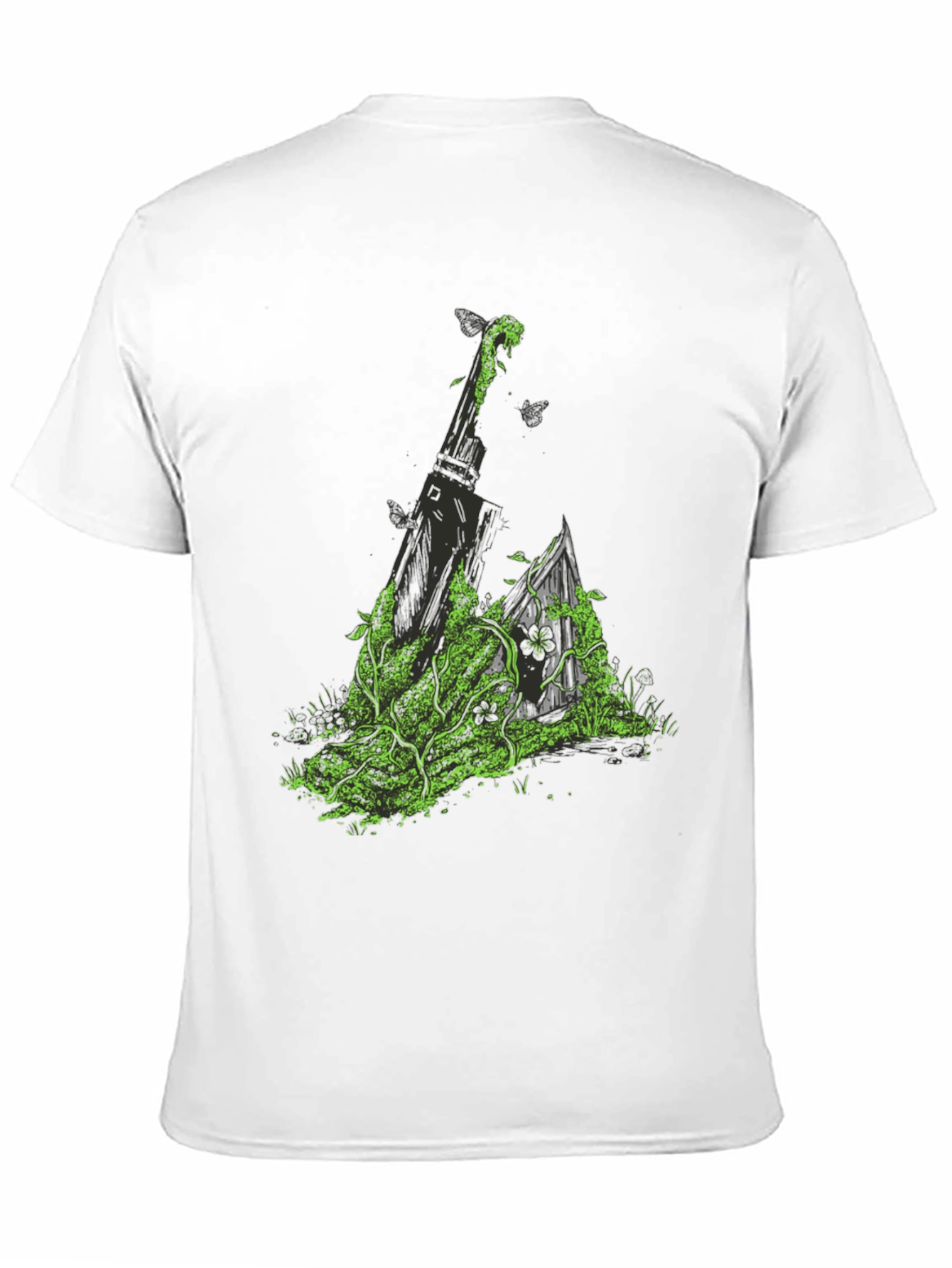 Nature Sword Tee - Black Graphic T-Shirt