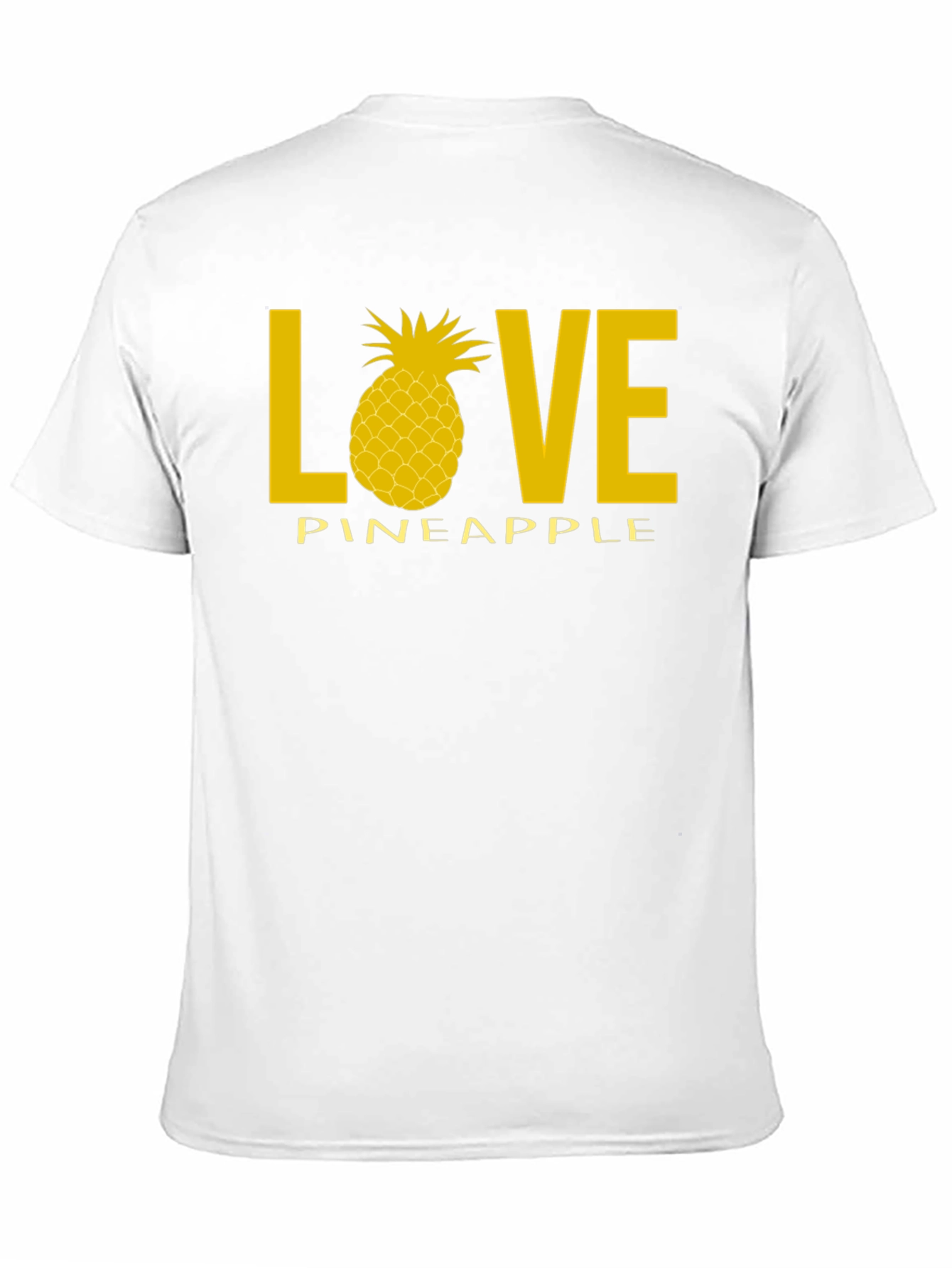 Love Pineapple Black Graphic T-Shirt