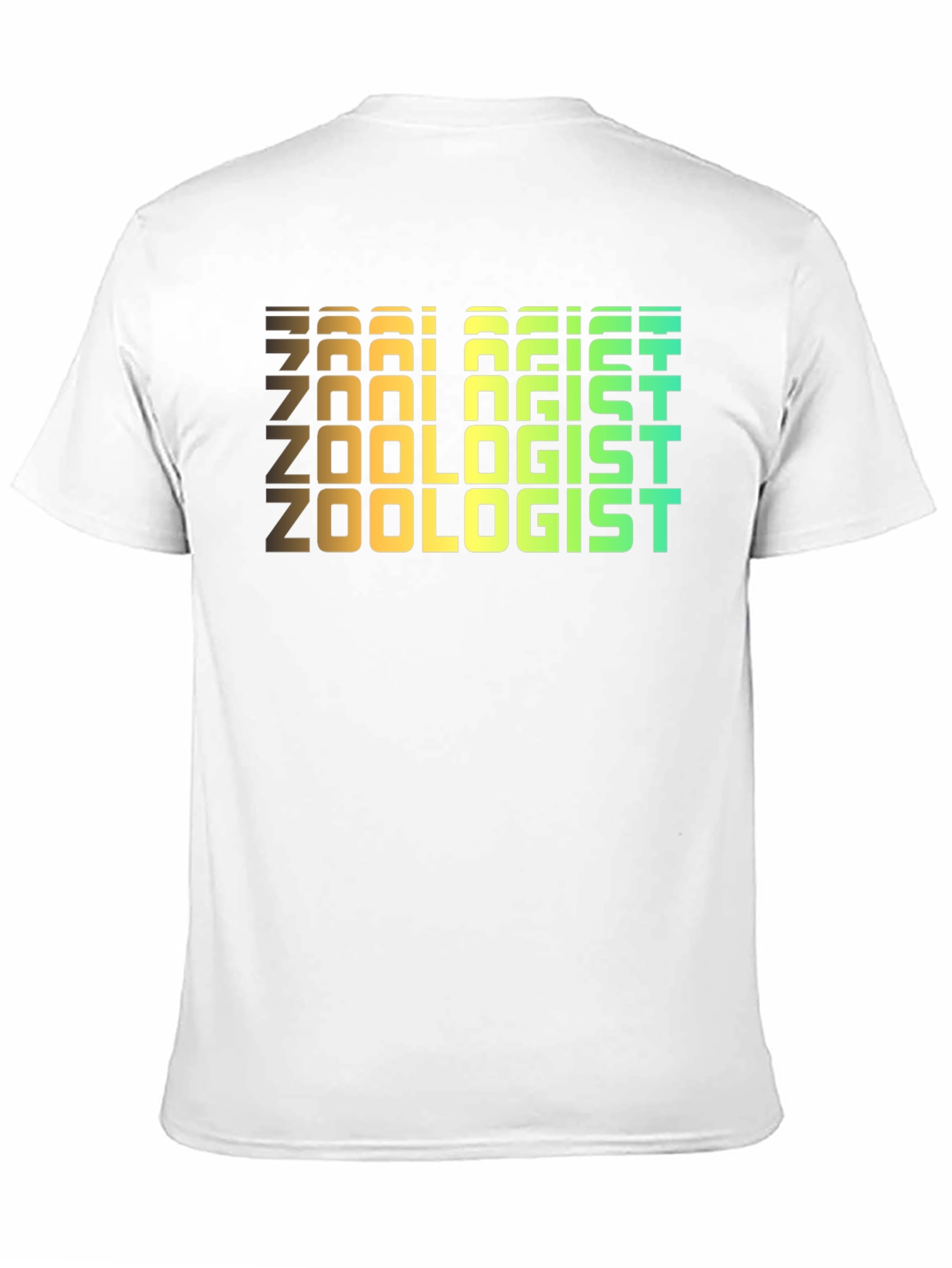 Zoologist Retro Text Black T-Shirt