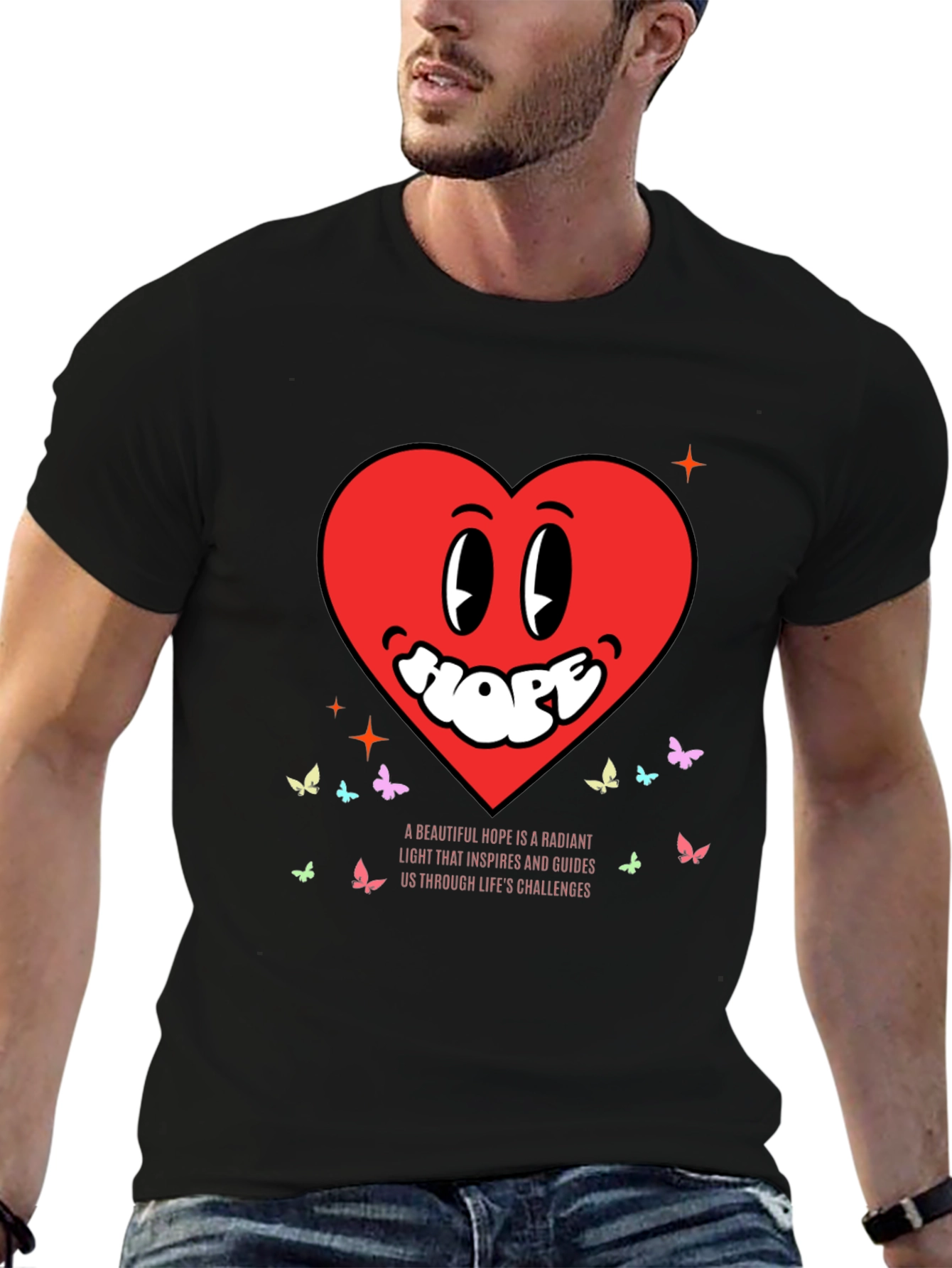 Hopeful Heart Tee - Radiant Light Inspiration