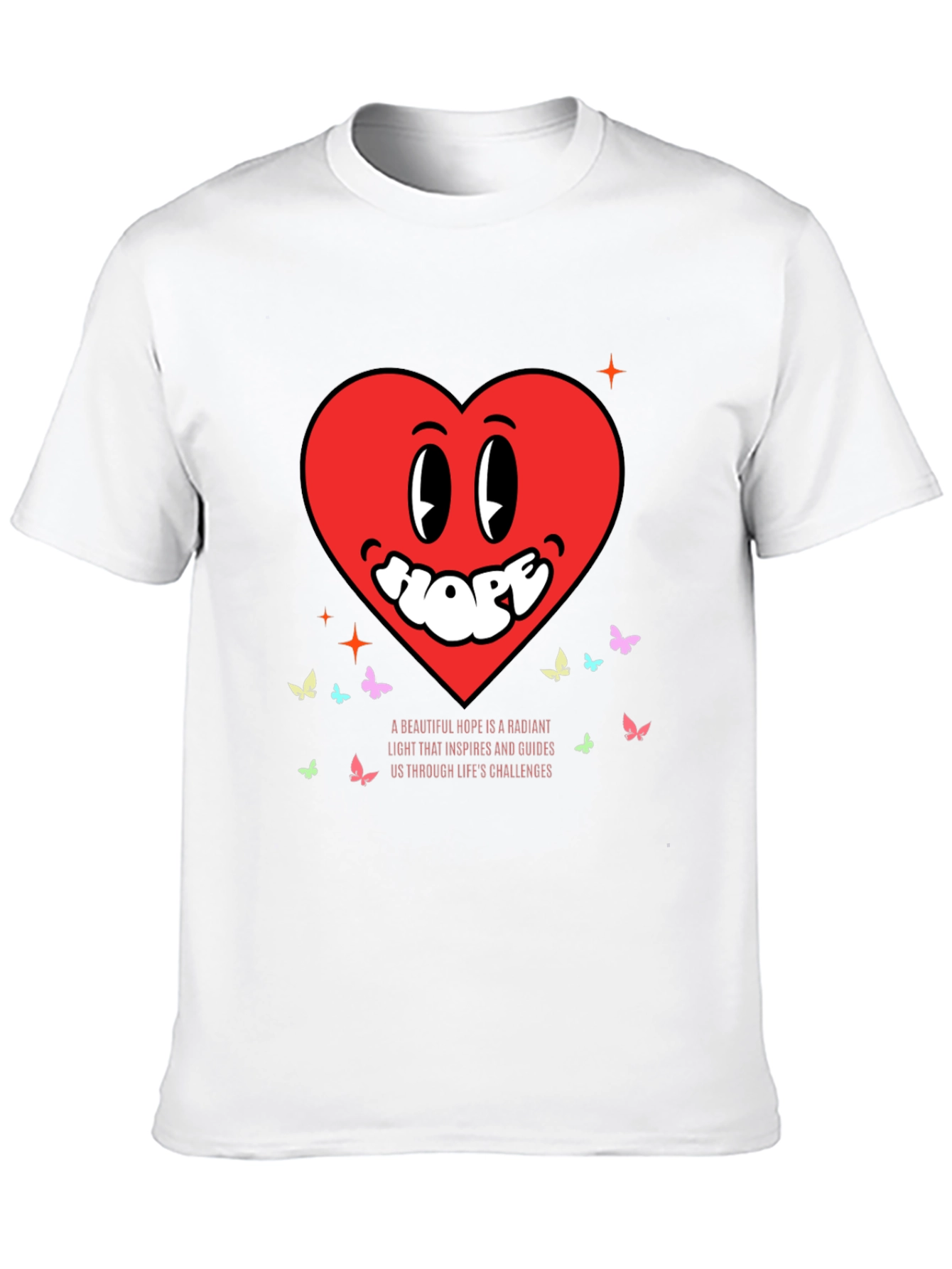 Hopeful Heart Tee - Radiant Light Inspiration