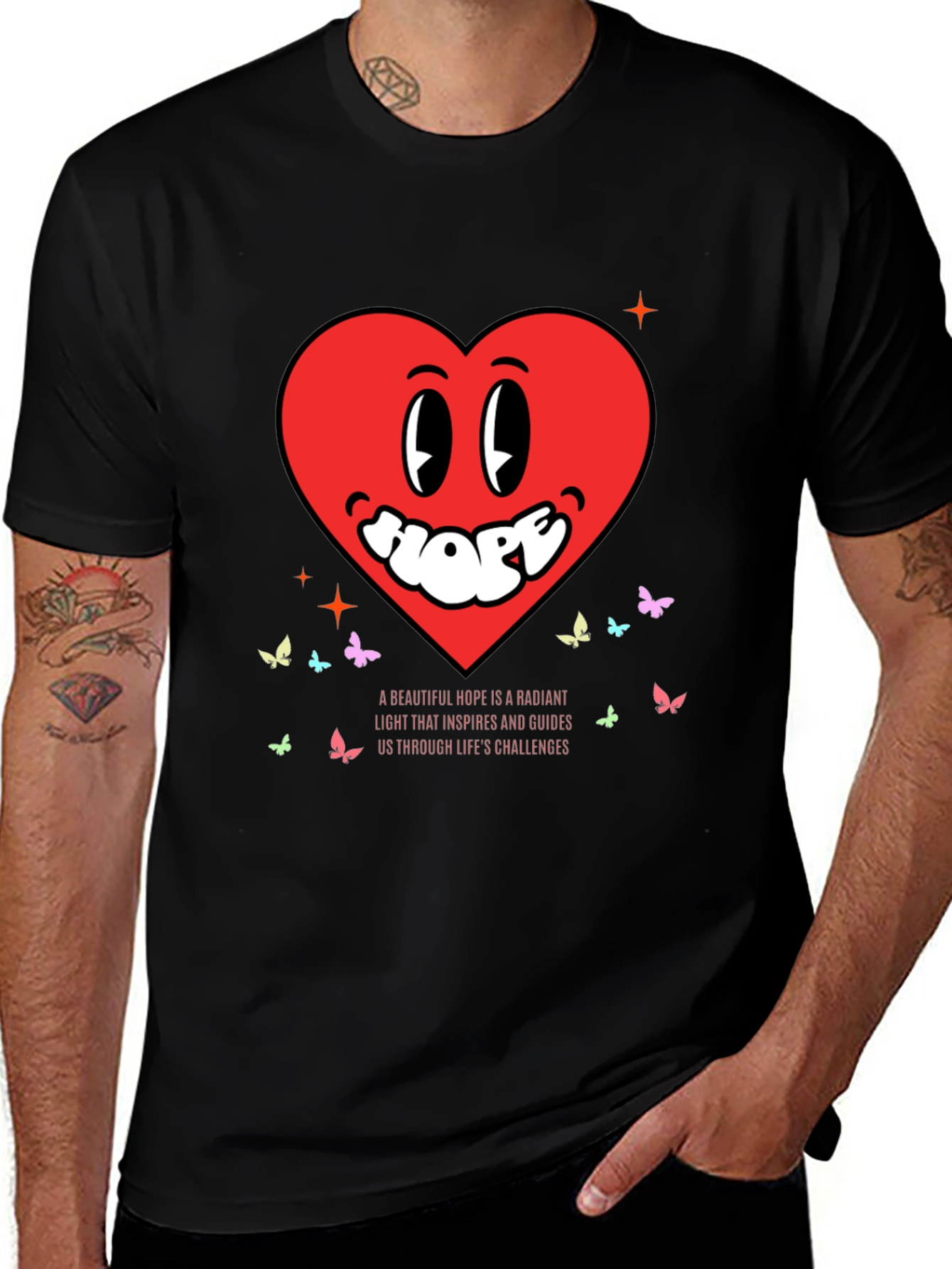 Hopeful Heart Tee - Radiant Light Inspiration