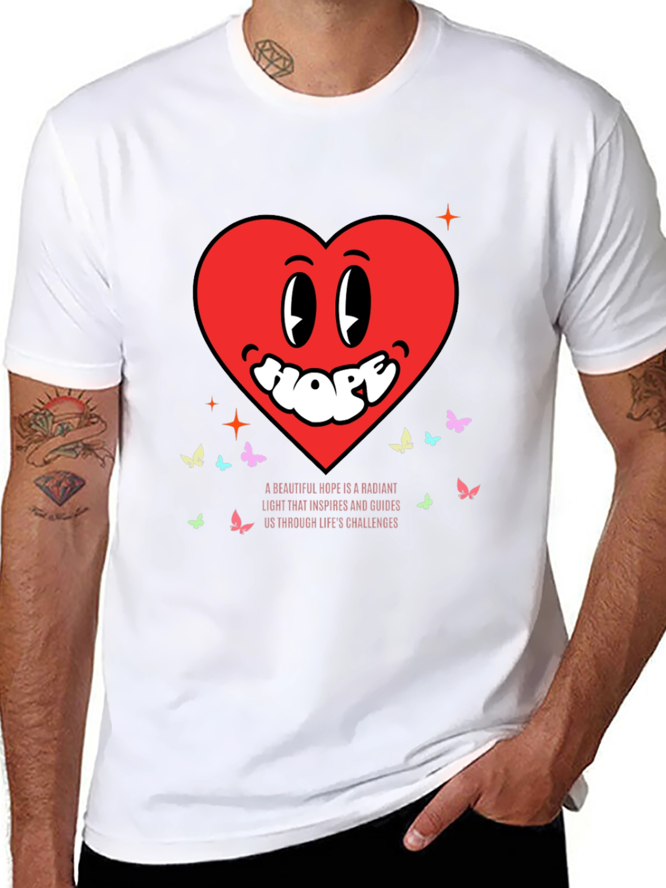 Hopeful Heart Tee - Radiant Light Inspiration