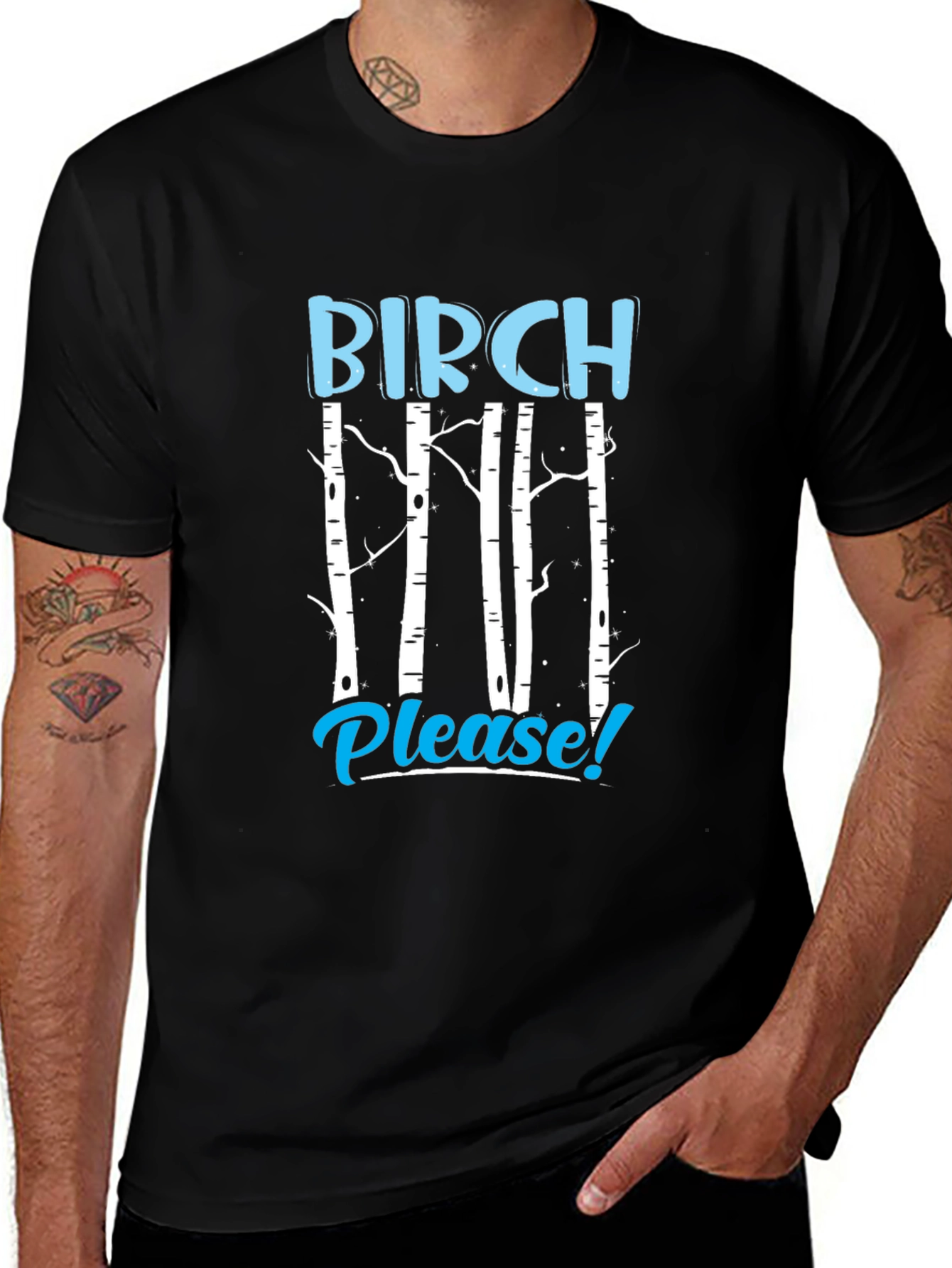 Birch Please! Graphic Tee - Funny Nature Lover Shirt