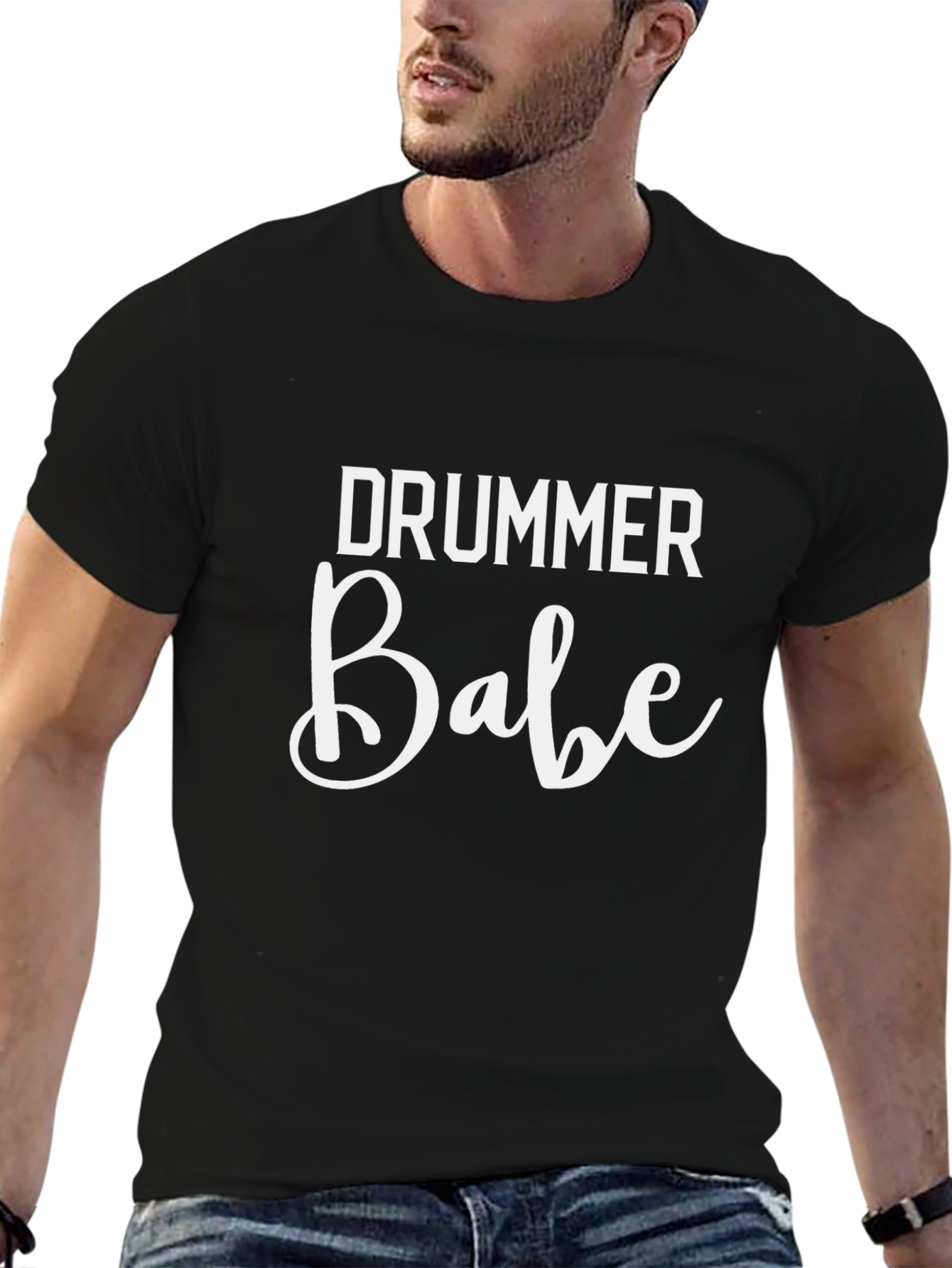 Drummer Babe Graphic Tee - Music Lover T-Shirt