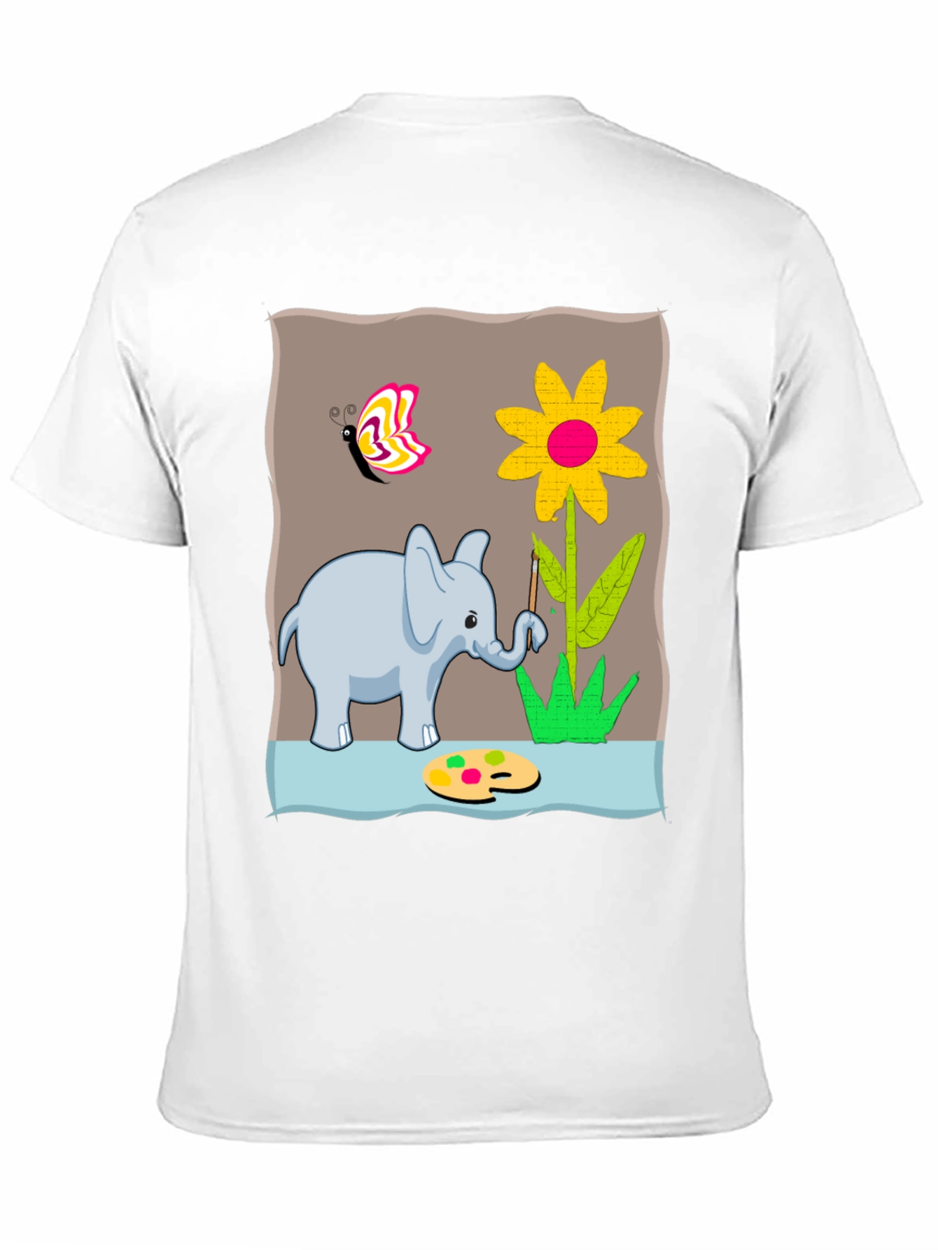 Elephant Artist Graphic T-Shirt
