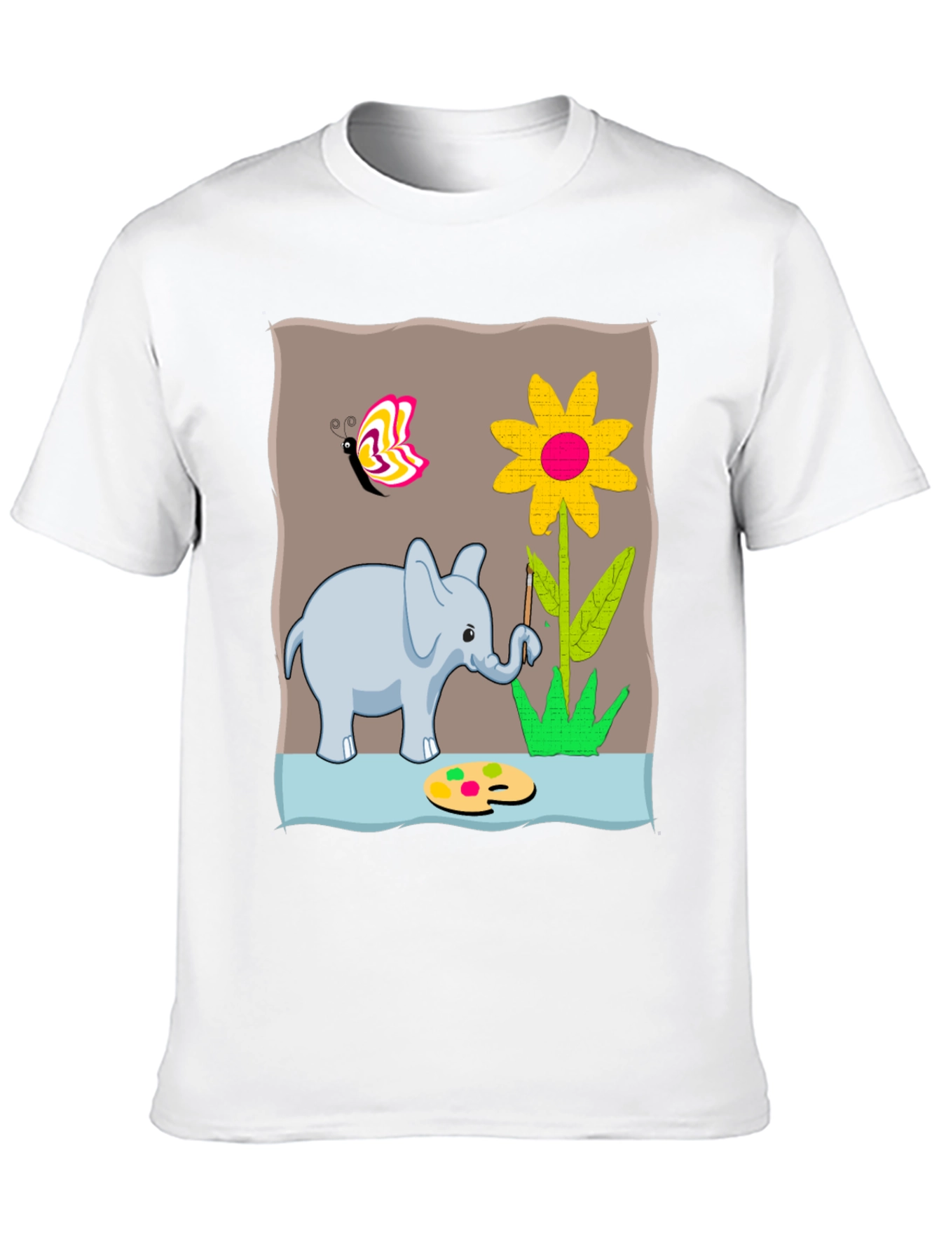 Elephant Artist Graphic T-Shirt