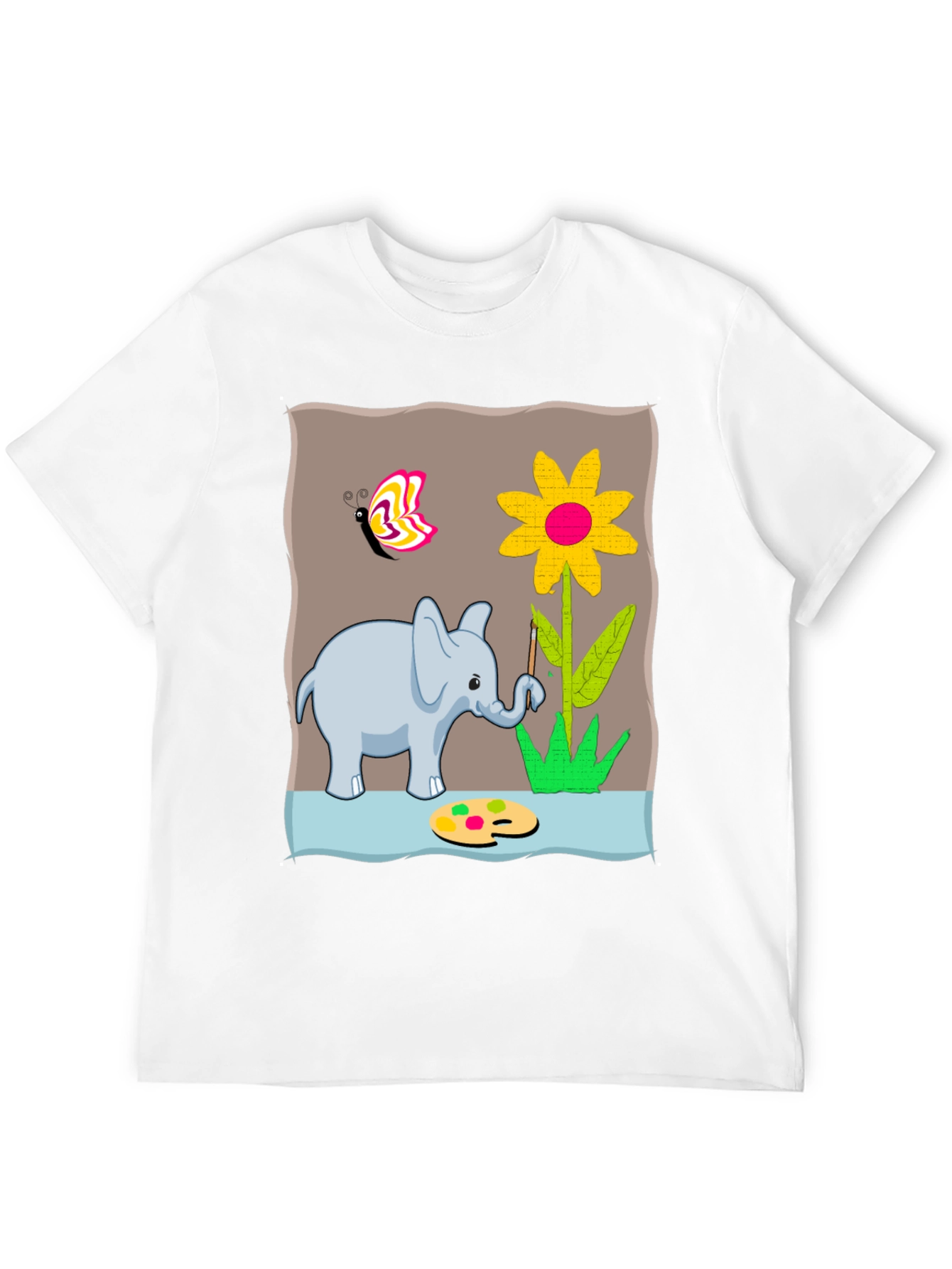 Elephant Artist Graphic T-Shirt