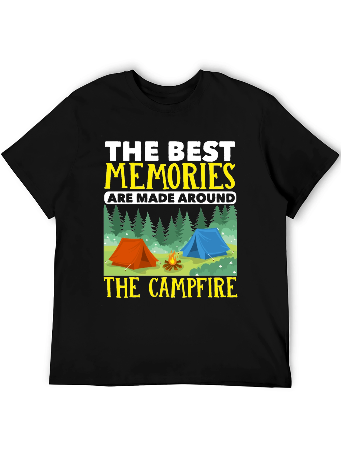 Camping Memories T-Shirt - Campfire Design