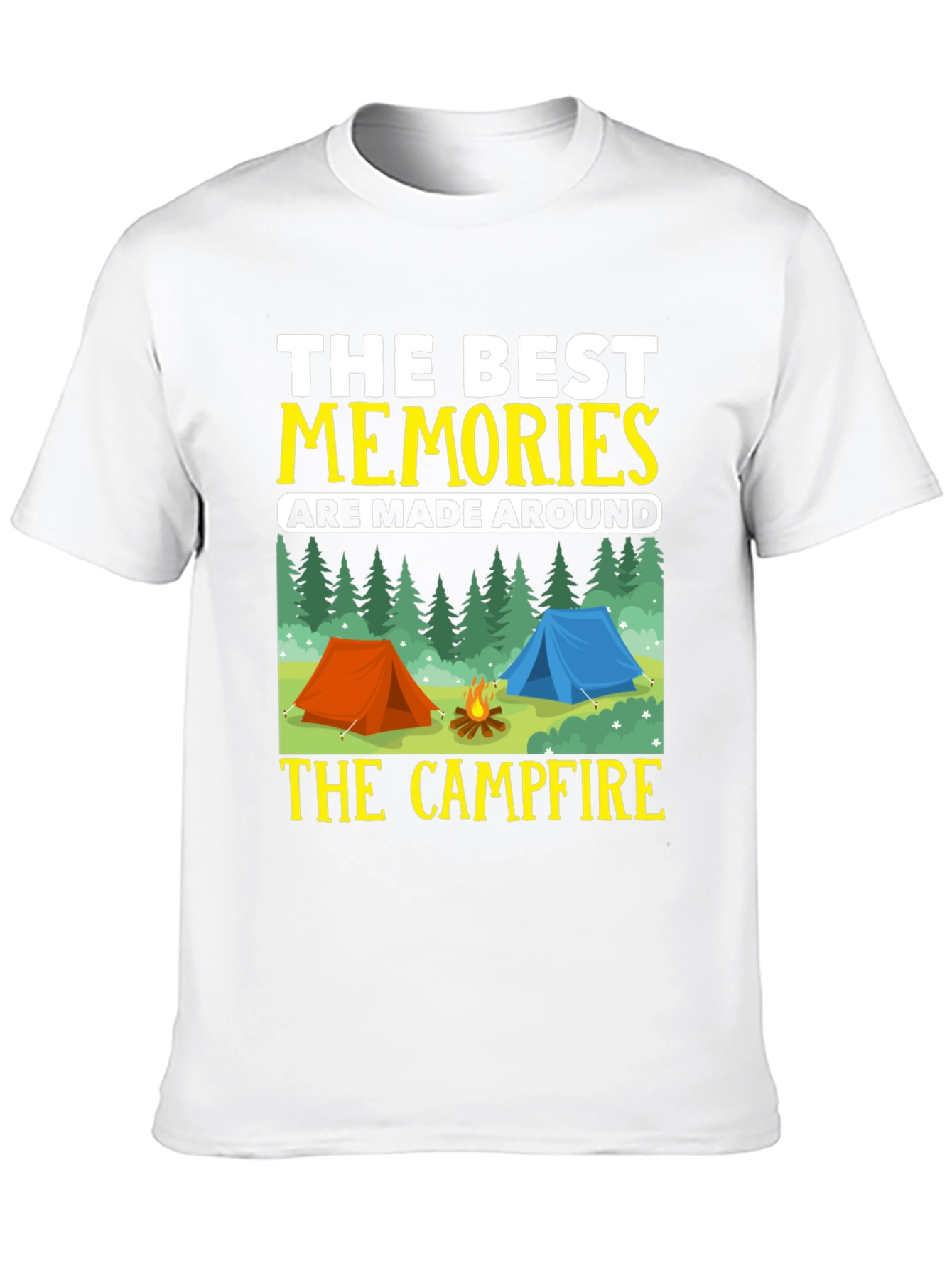 Camping Memories T-Shirt - Campfire Design