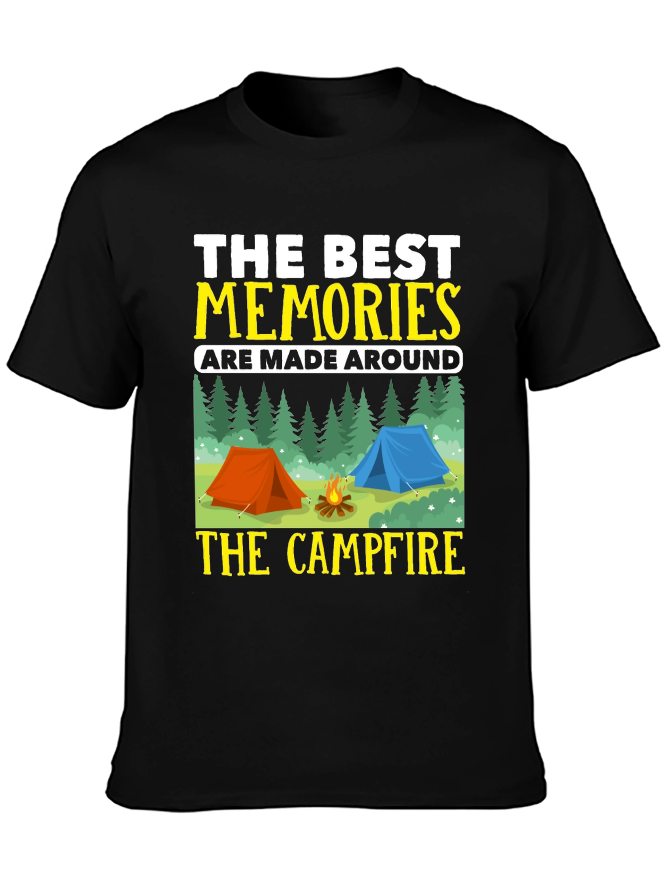 Camping Memories T-Shirt - Campfire Design