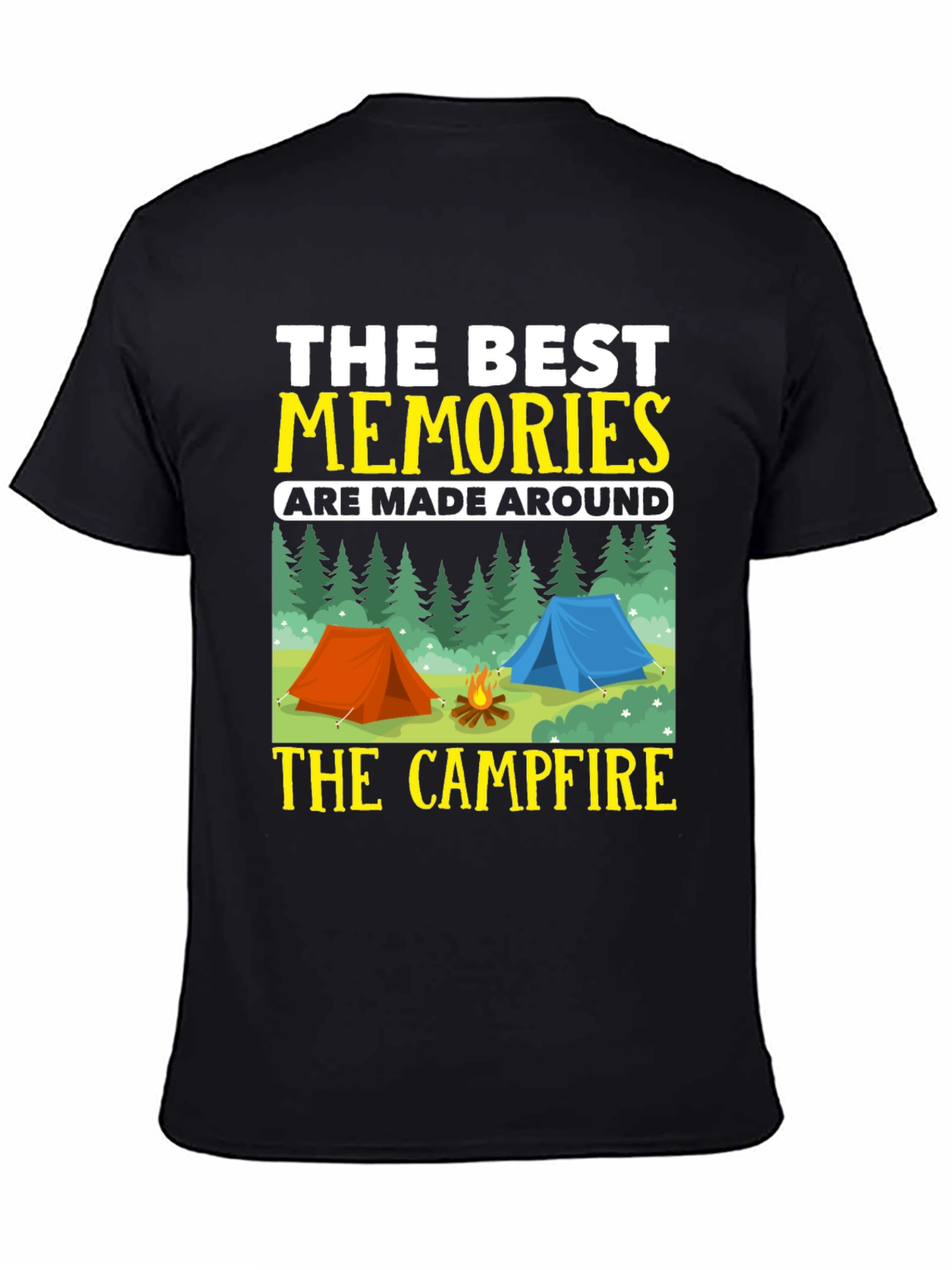 Camping Memories T-Shirt - Campfire Design