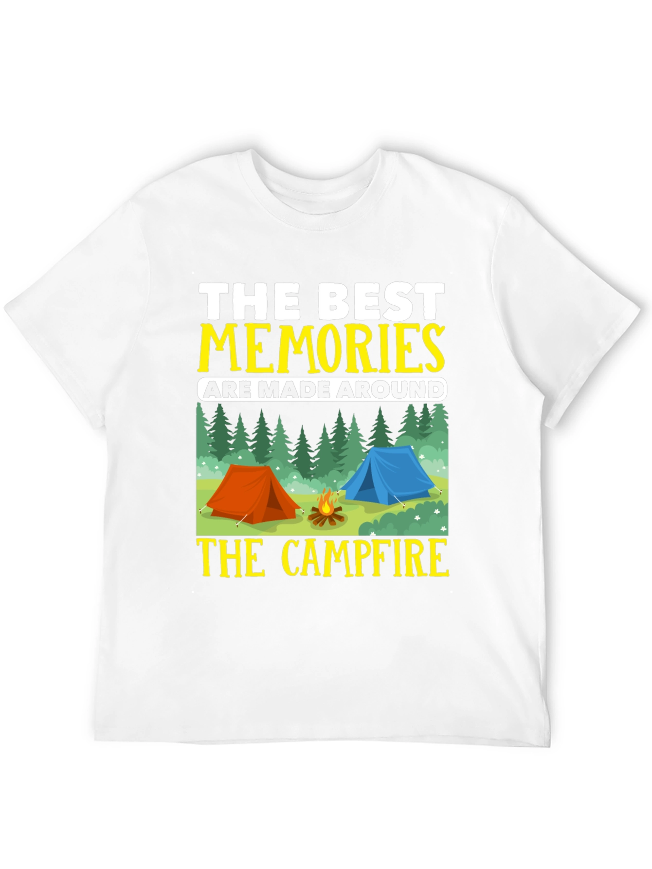 Camping Memories T-Shirt - Campfire Design
