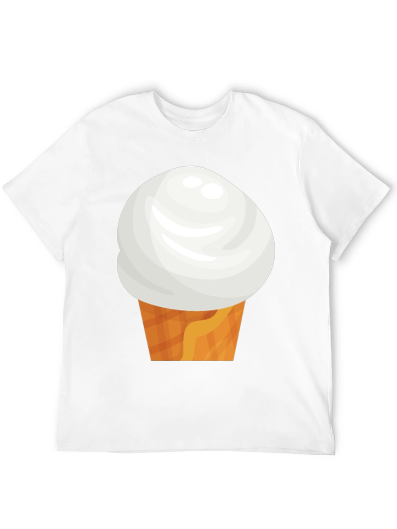 Ice Cream Cone Graphic Tee - Black Casual Shirt