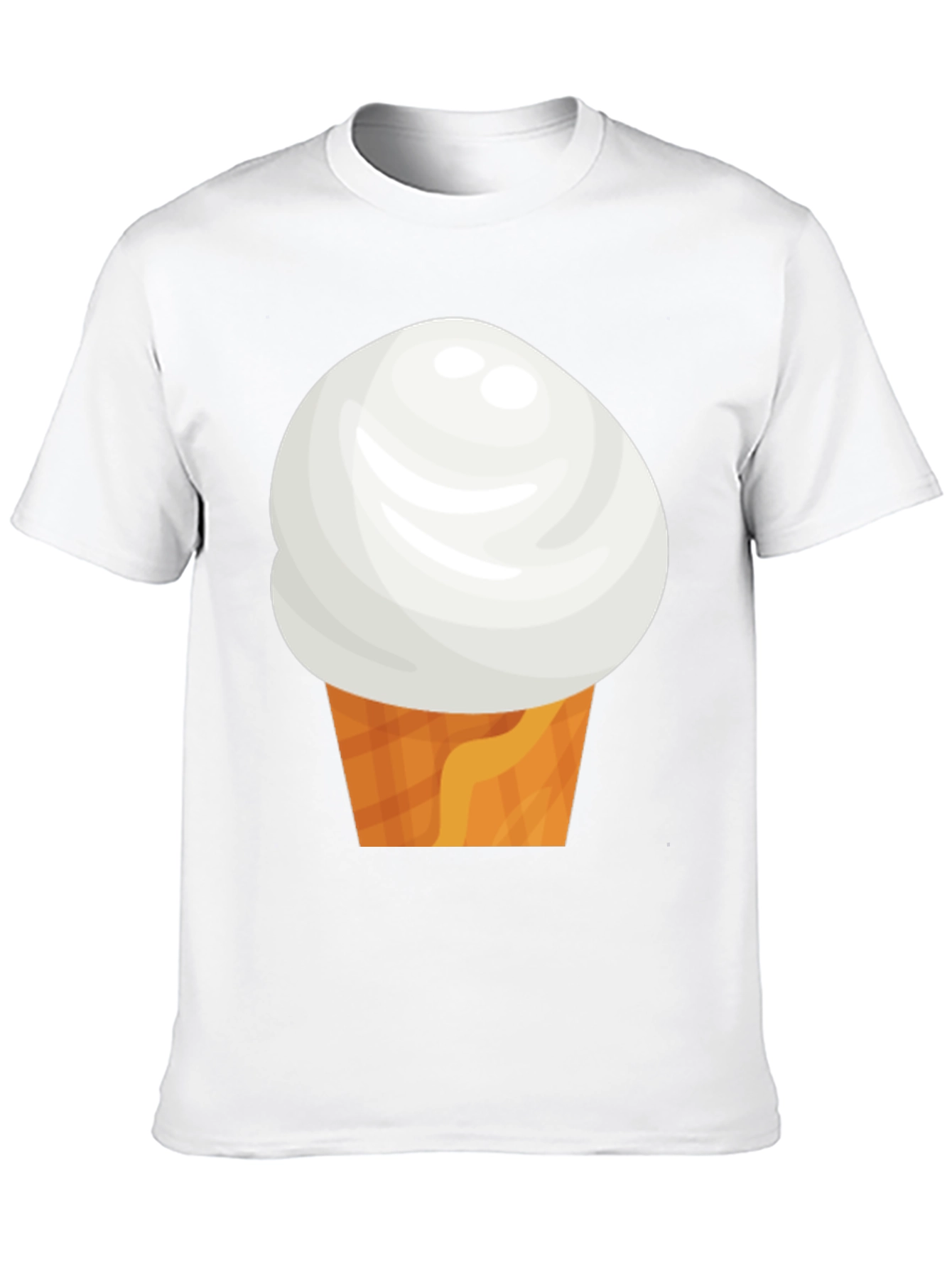 Ice Cream Cone Graphic Tee - Black Casual Shirt