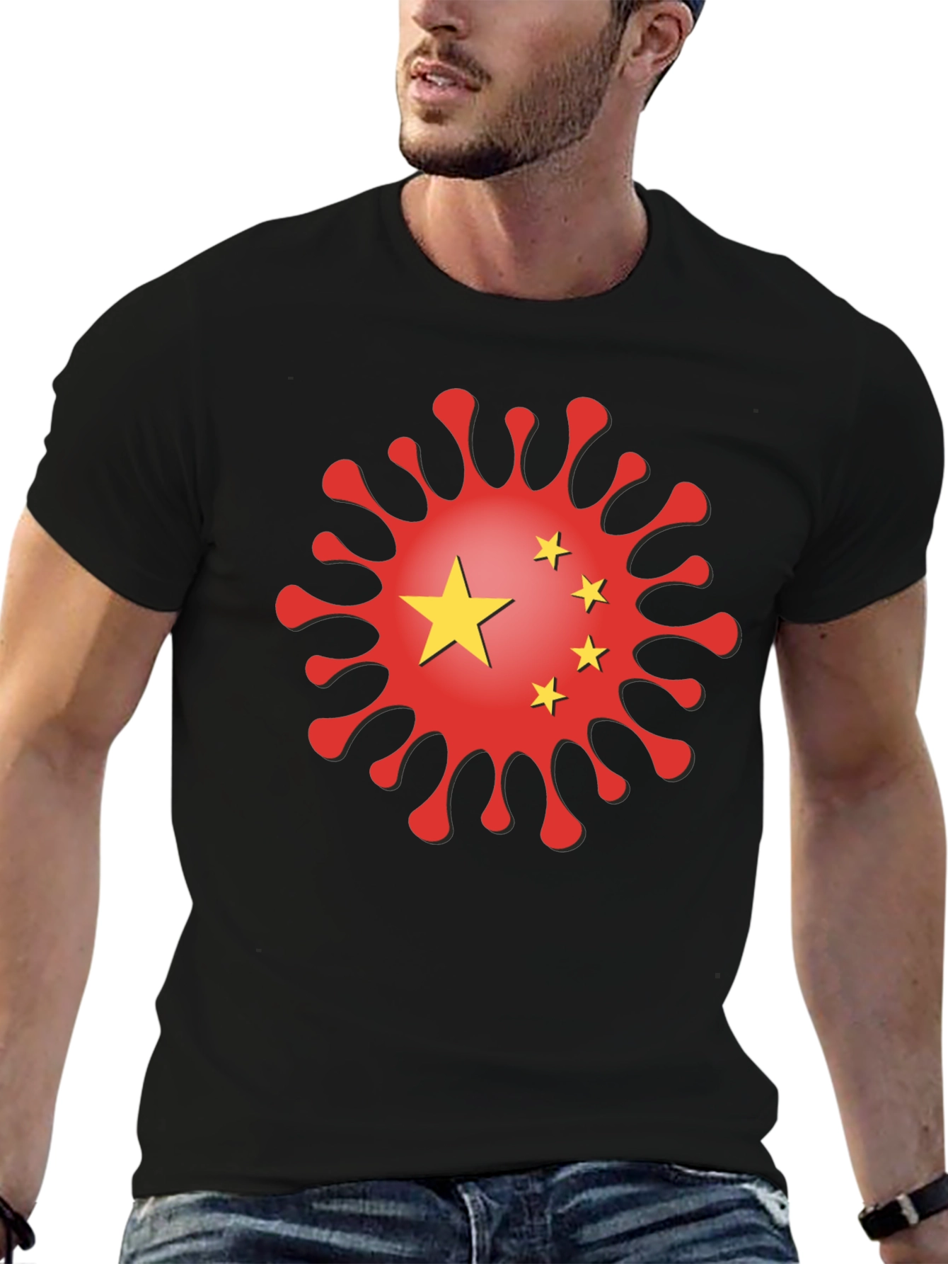 China Virus Graphic T-Shirt