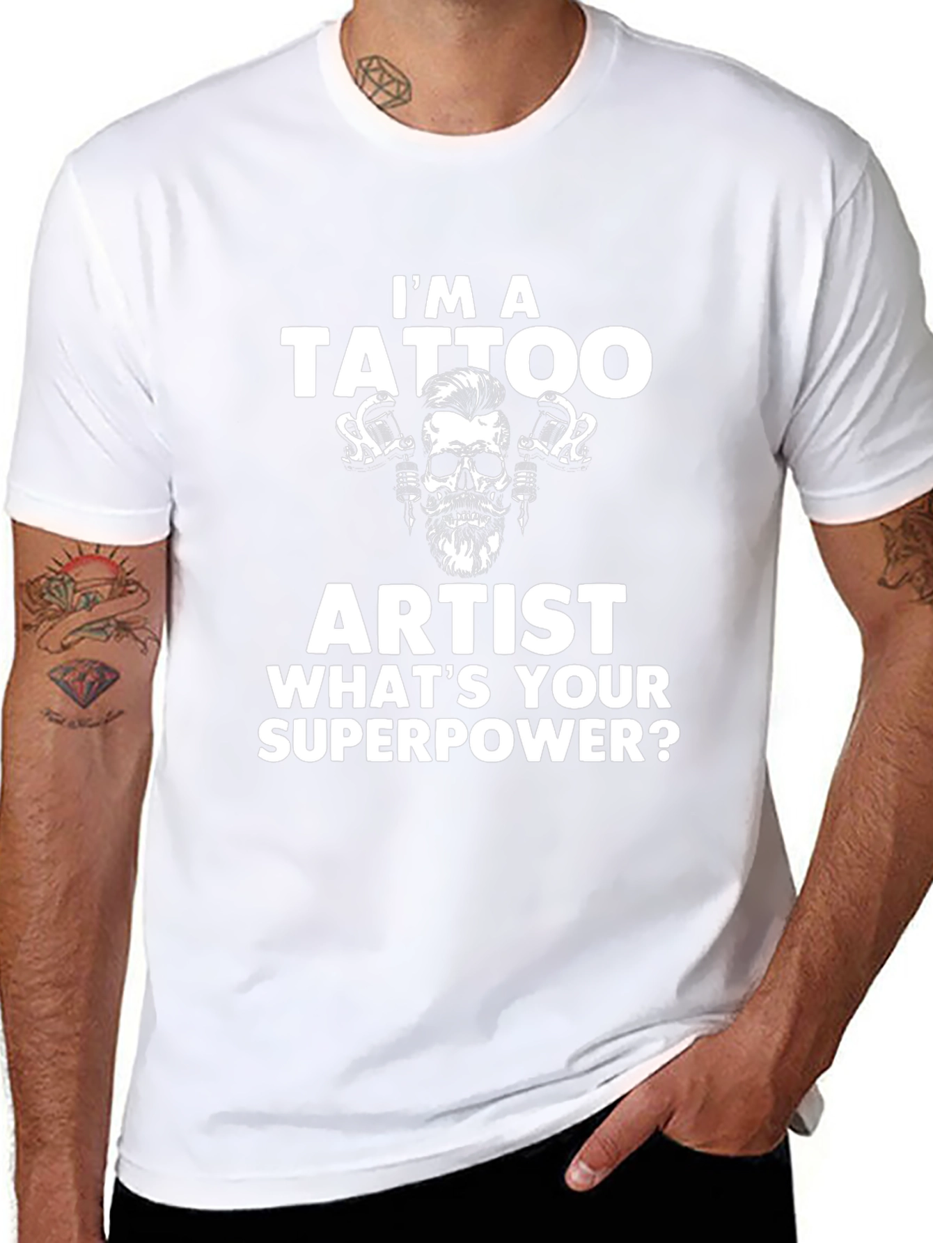 Tattoo Artist Superpower Tee - Funny Tattoo Apparel