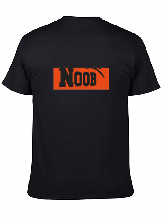 Noob Graphic T-Shirt - Black Crew Neck Tee