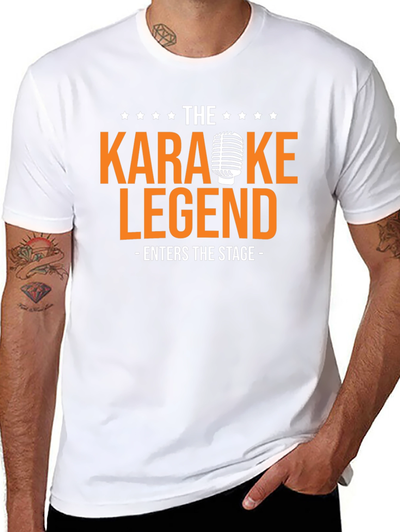 Karaoke Legend Graphic T-Shirt - Music Lover Tee