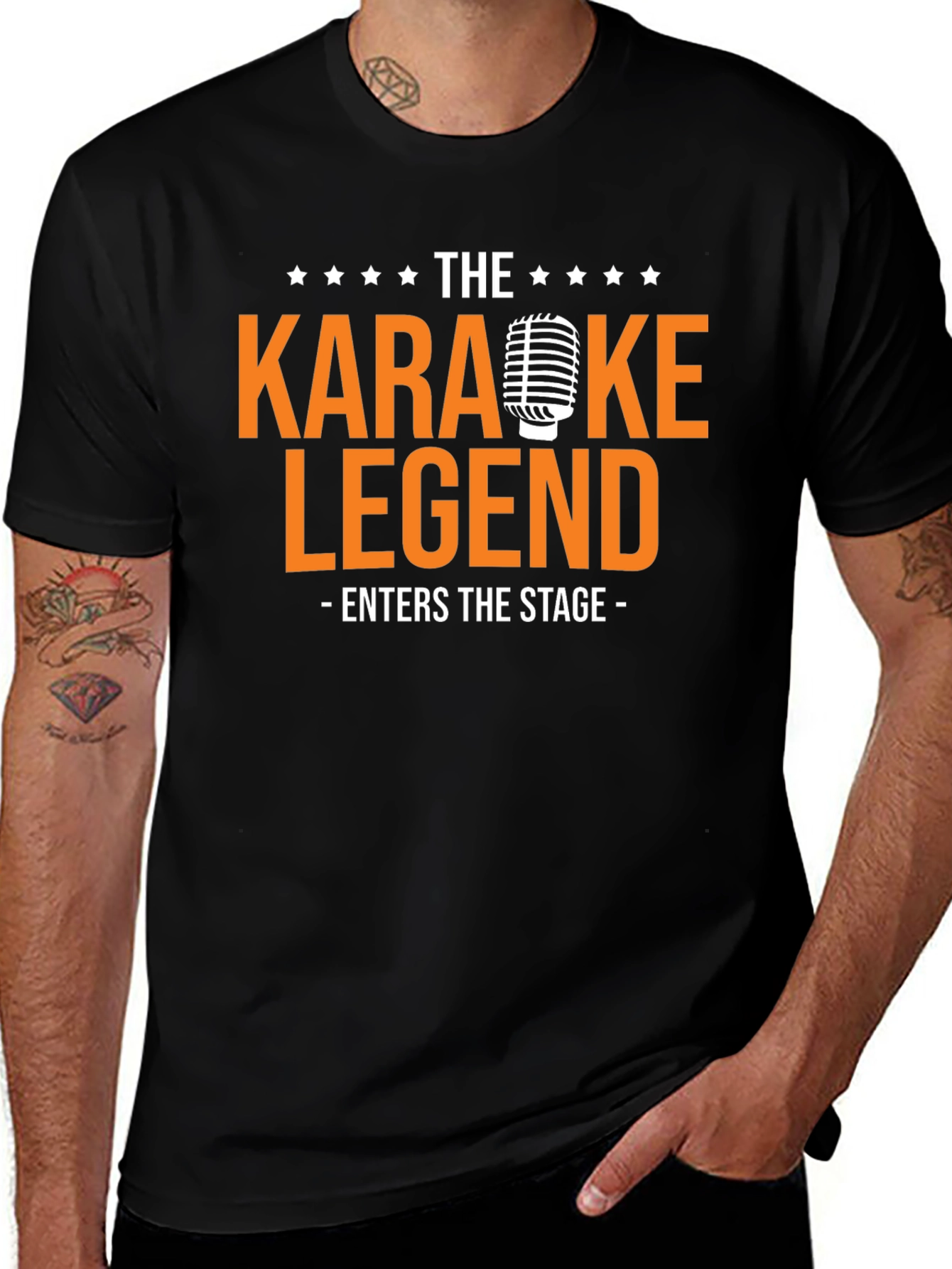 Karaoke Legend Graphic T-Shirt - Music Lover Tee