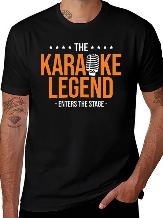 Karaoke Legend Graphic T-Shirt - Music Lover Tee