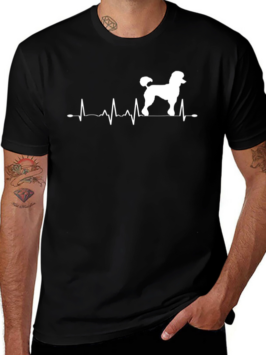 Poodle Heartbeat T-Shirt - Dog Lover Tee