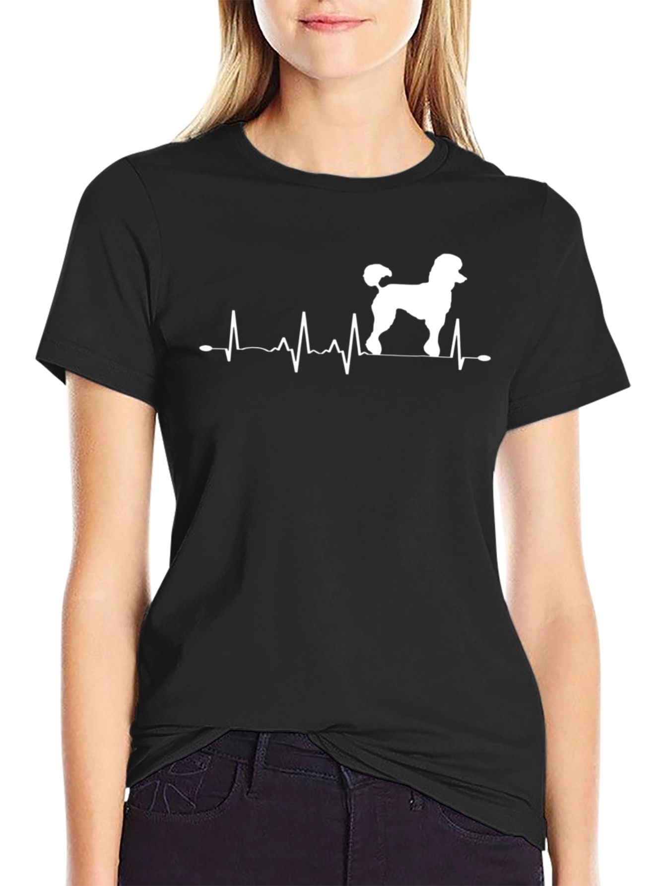Poodle Heartbeat T-Shirt - Dog Lover Tee