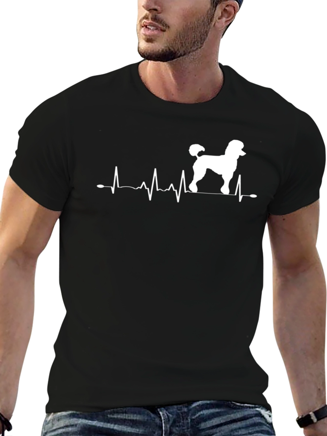 Poodle Heartbeat T-Shirt - Dog Lover Tee