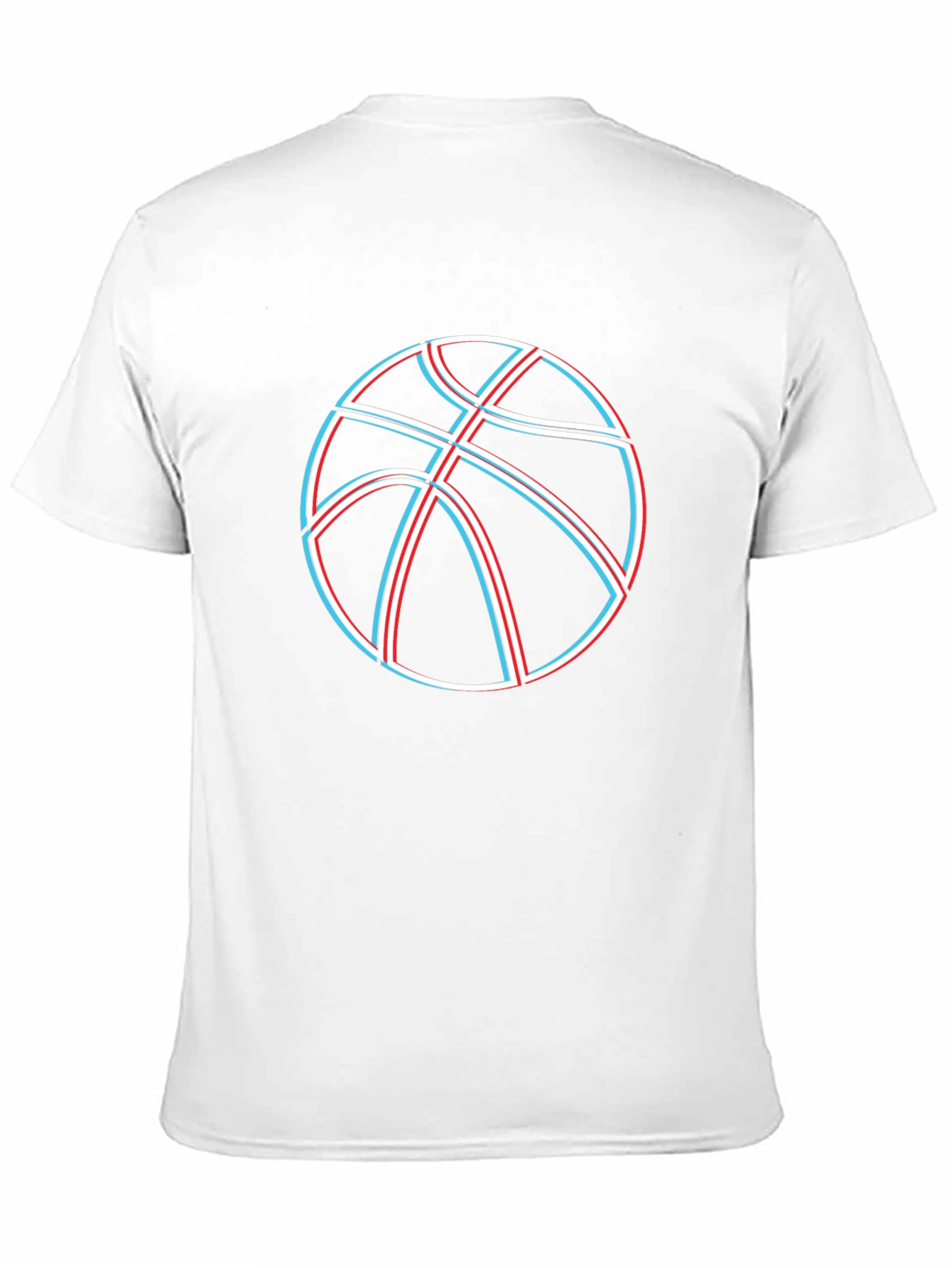 Basketball Graphic Tee - Black Cotton Blend