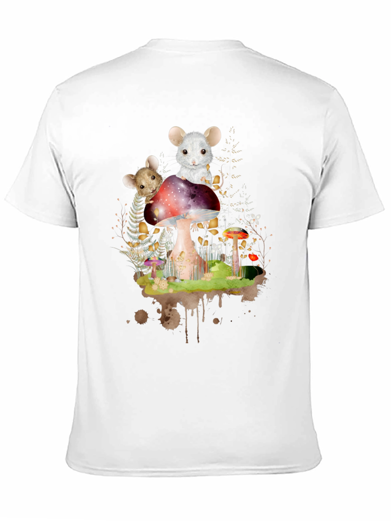 Mushroom Mouse T-Shirt - Whimsical Forest Tee