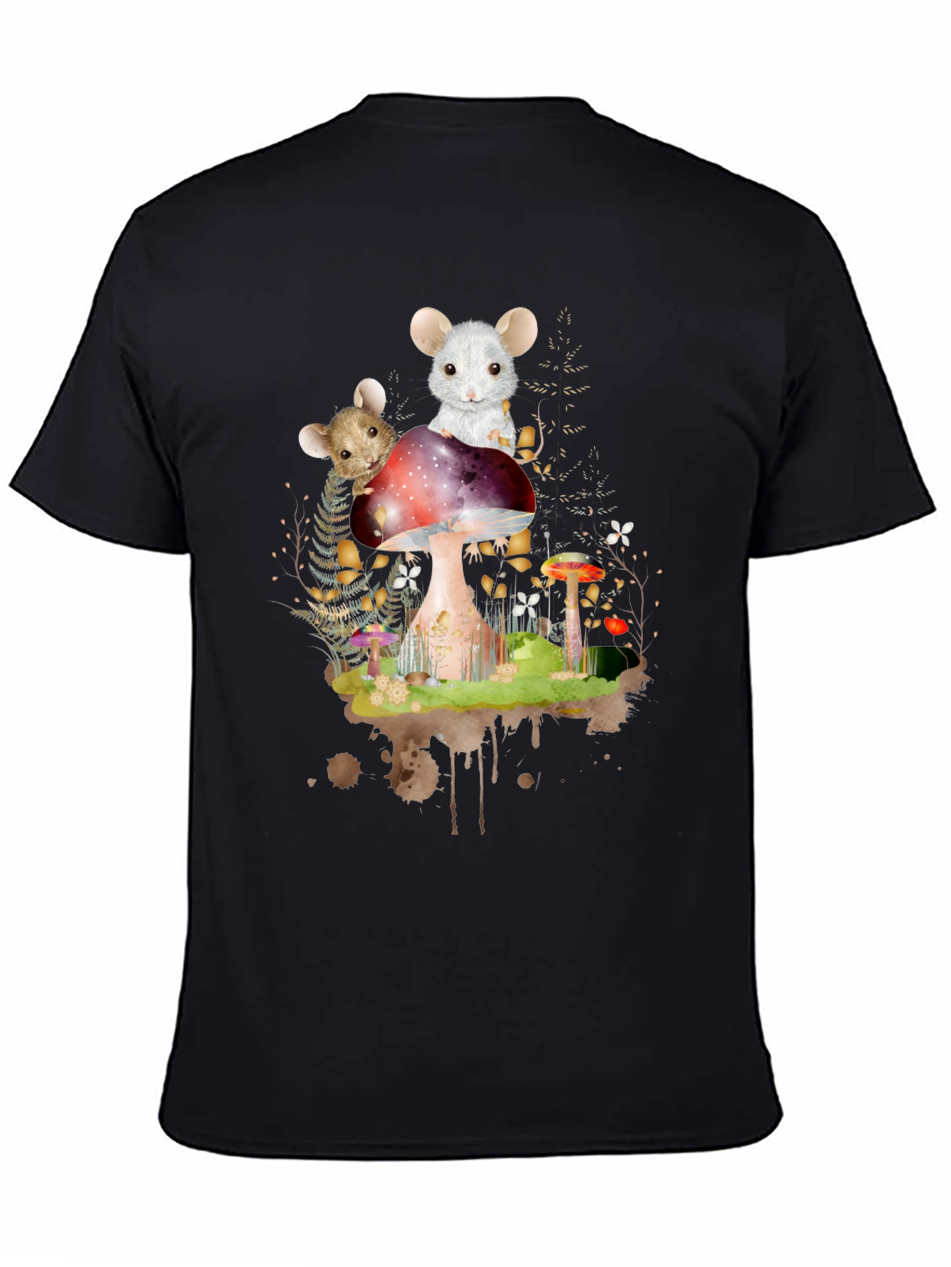 Mushroom Mouse T-Shirt - Whimsical Forest Tee