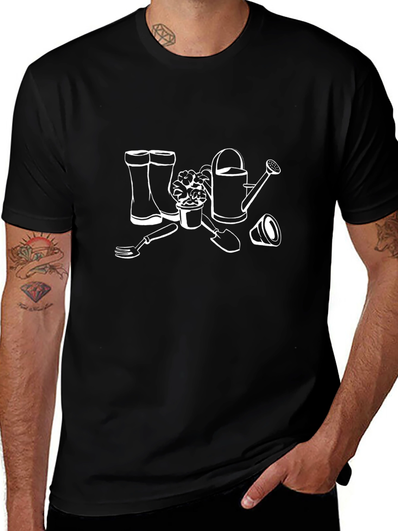 Gardening Tools Graphic Tee