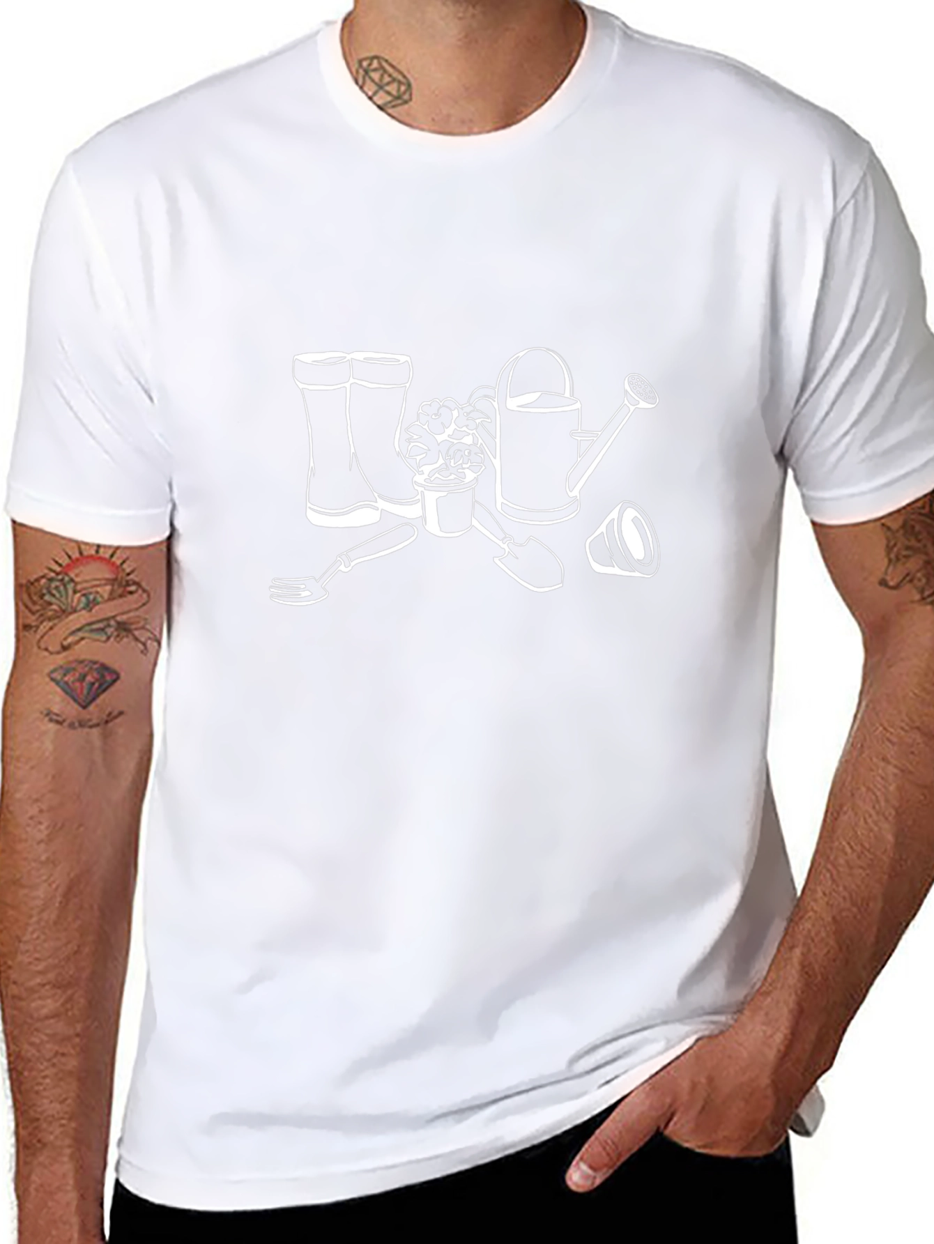 Gardening Tools Graphic Tee