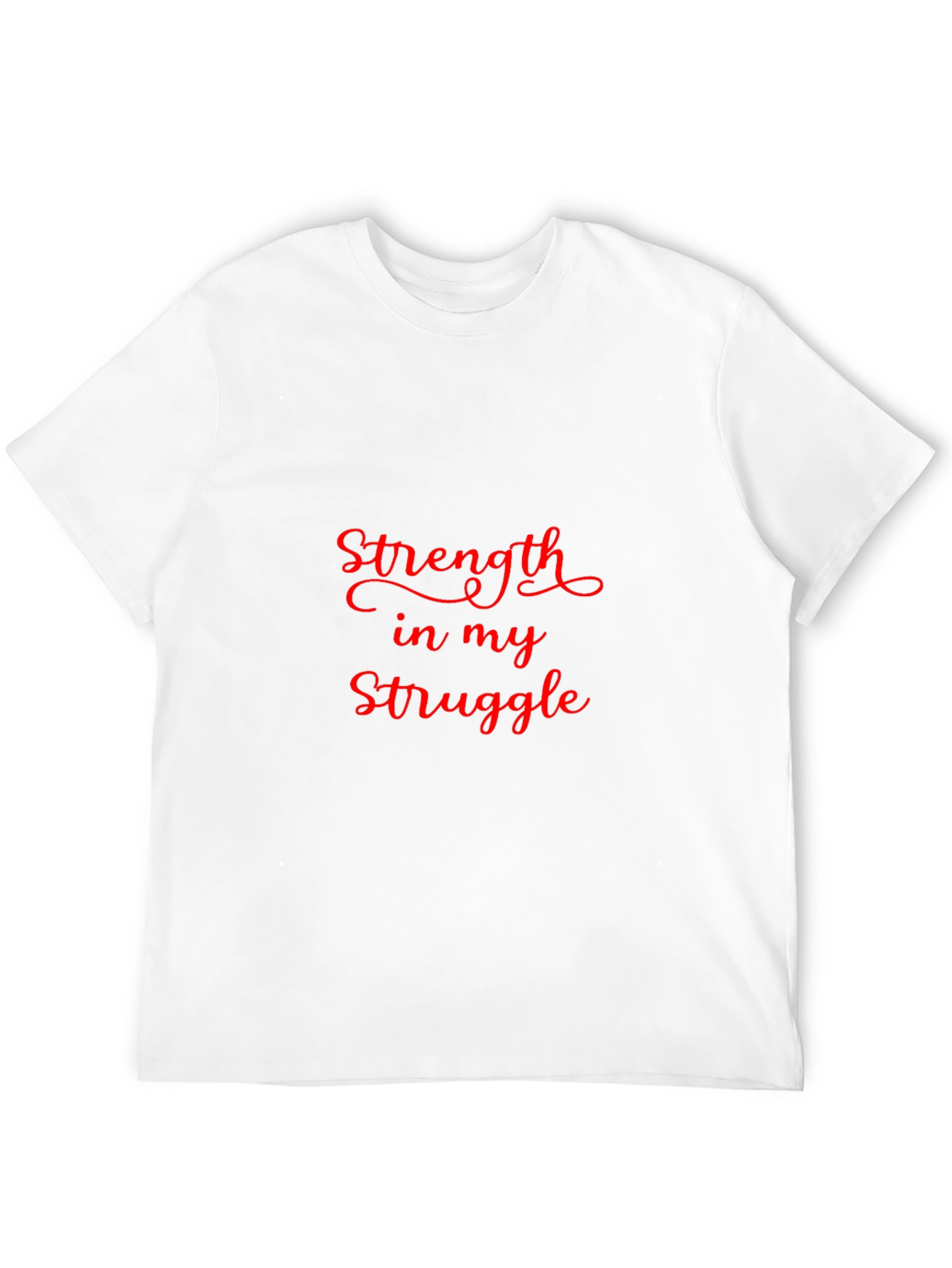 Strength in My Struggle Black T-Shirt
