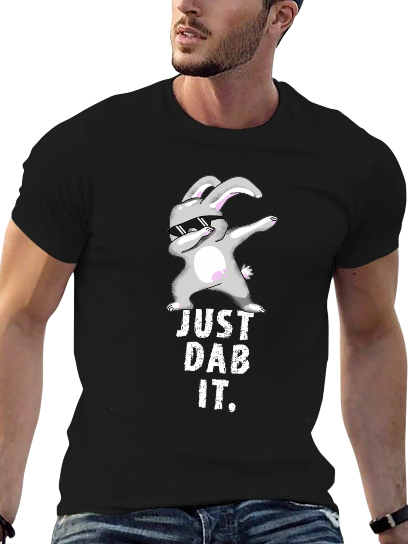 Just Dab It Bunny Graphic T-Shirt