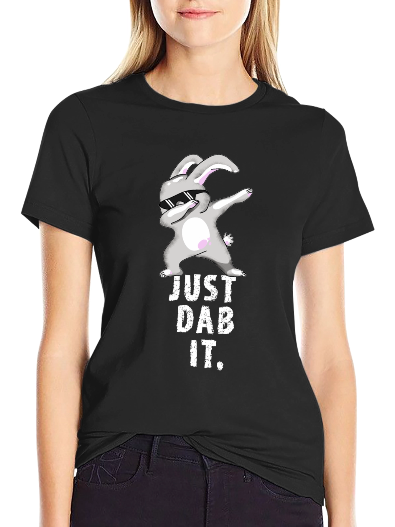 Just Dab It Bunny Graphic T-Shirt