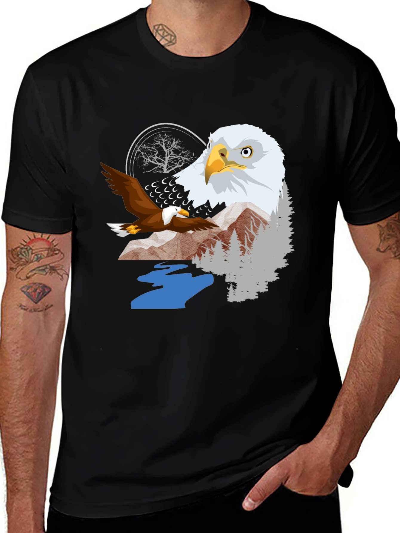 Eagle Graphic Tee - Nature Inspired T-Shirt