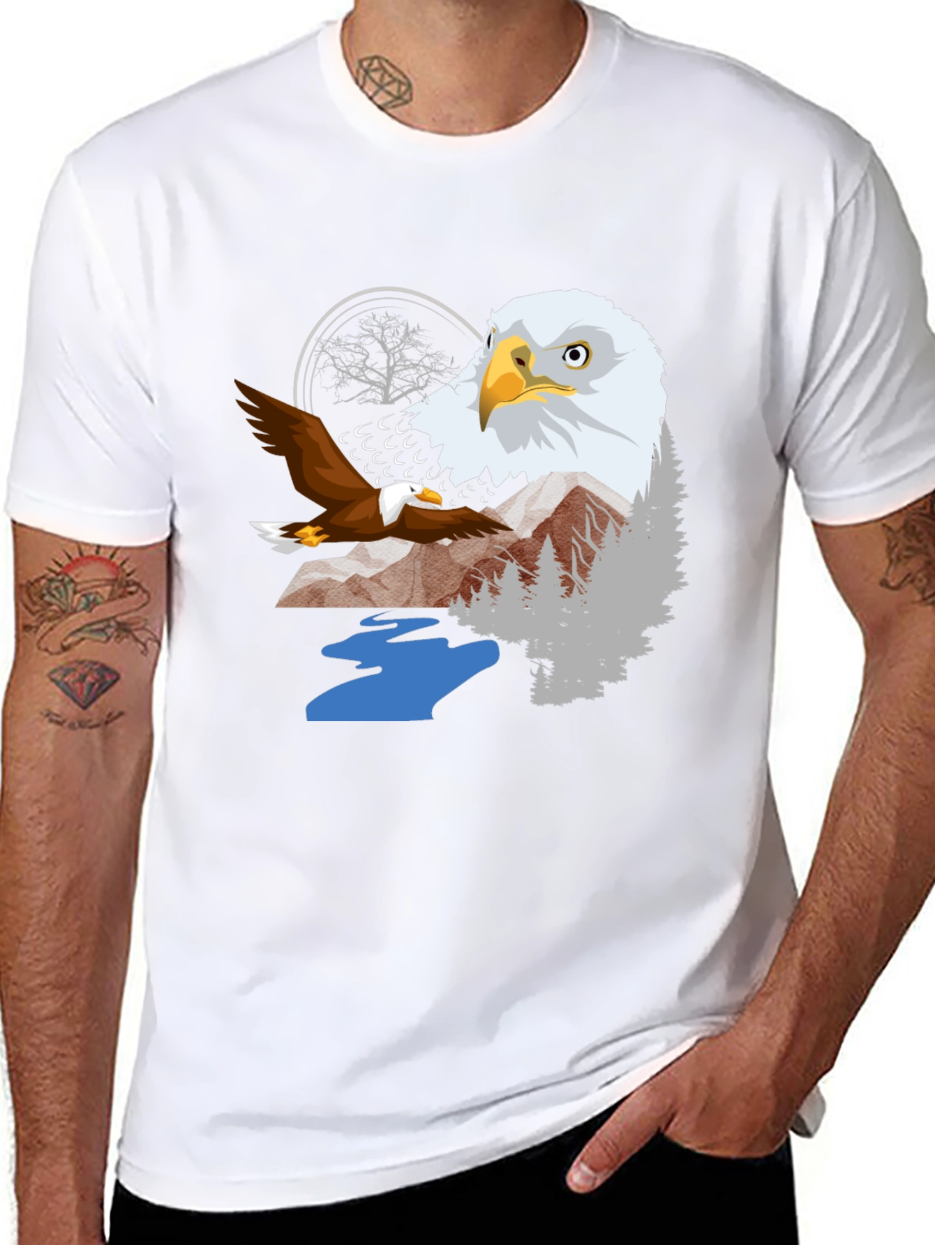 Eagle Graphic Tee - Nature Inspired T-Shirt