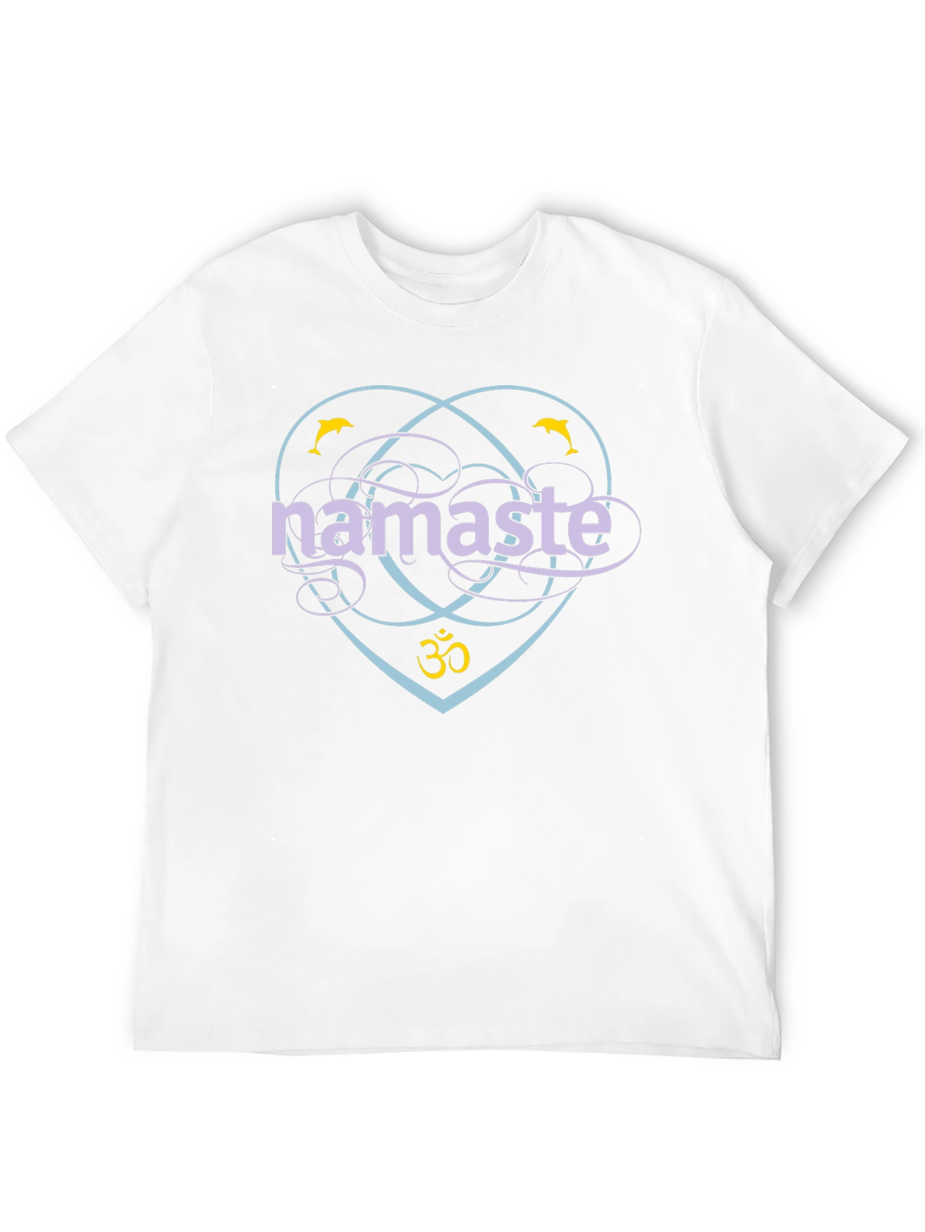 Namaste Dolphin Graphic T-Shirt - Yoga & Meditation
