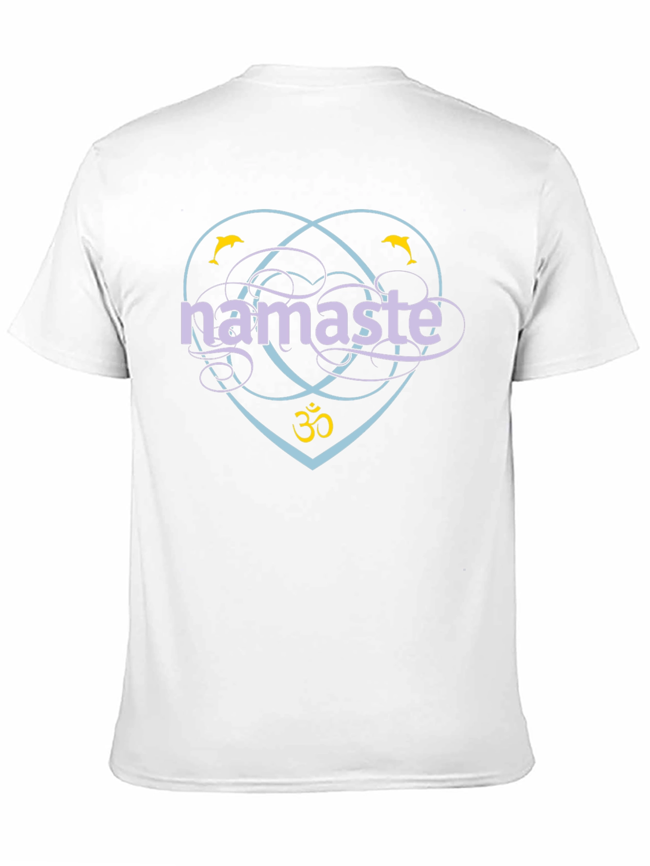 Namaste Dolphin Graphic T-Shirt - Yoga & Meditation
